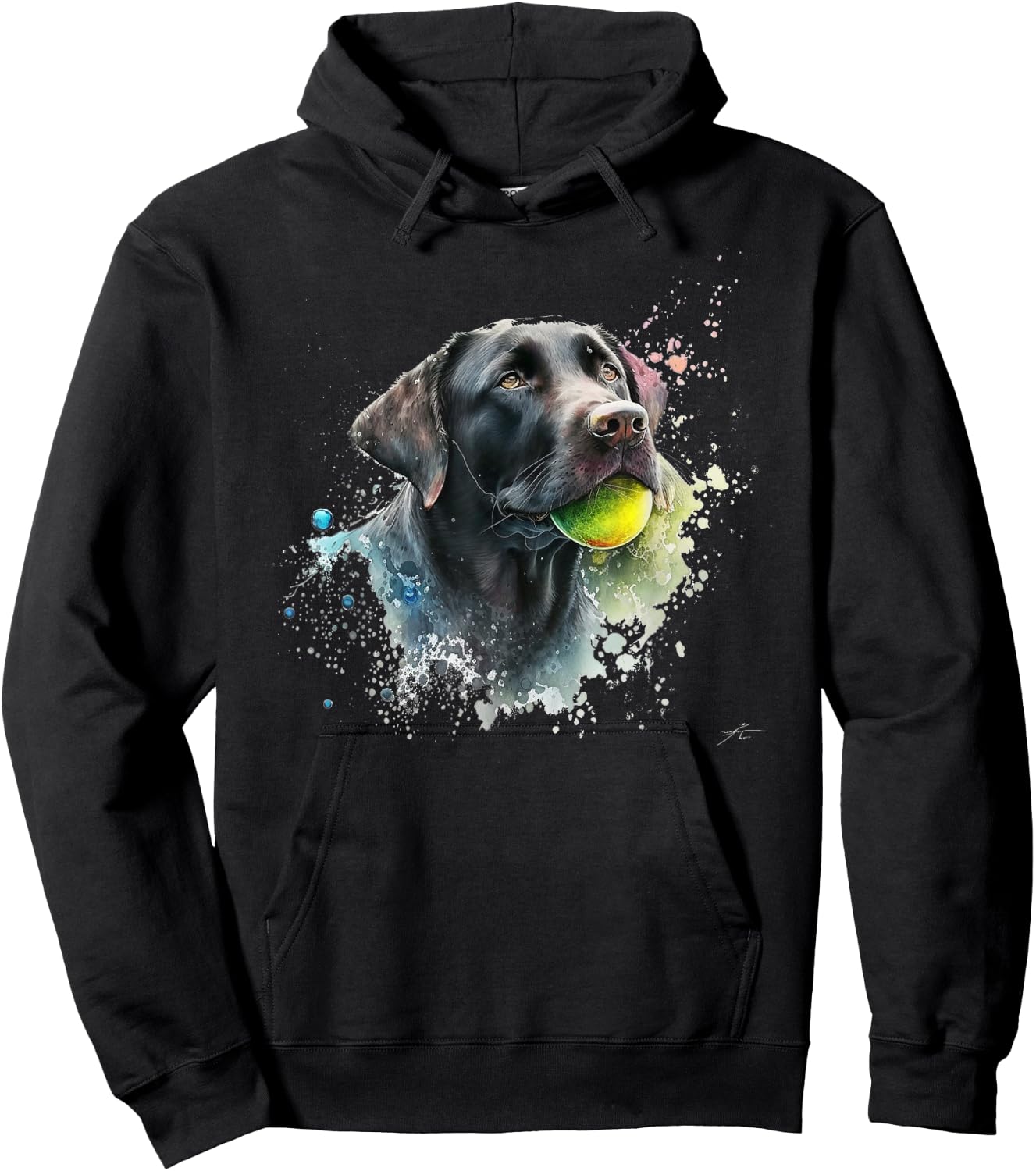 Cute Black Lab Black Labrador Retriever Puppy Dog Mom Animal Men Women Kids Hoodie - Hoodie | Black