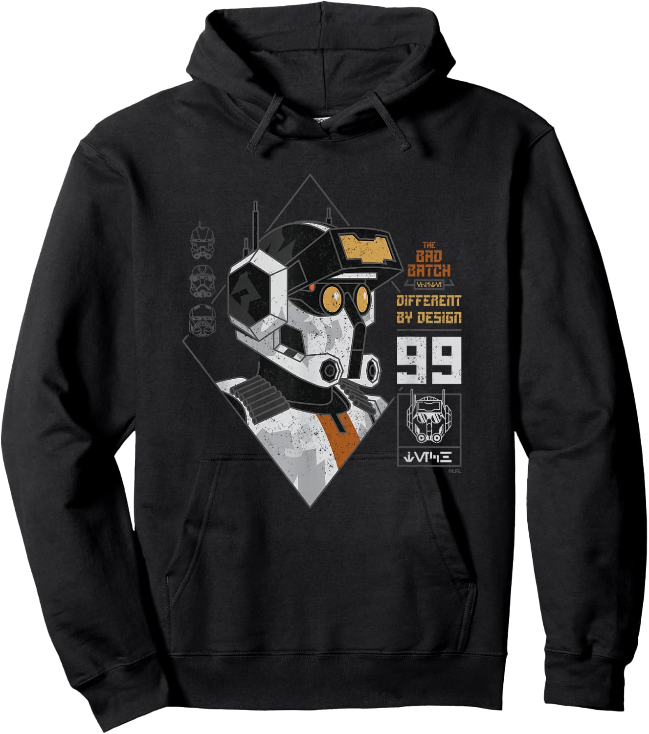 Star Wars The Bad Batch Tech Different by Design Hoodie - Hoodie | Black