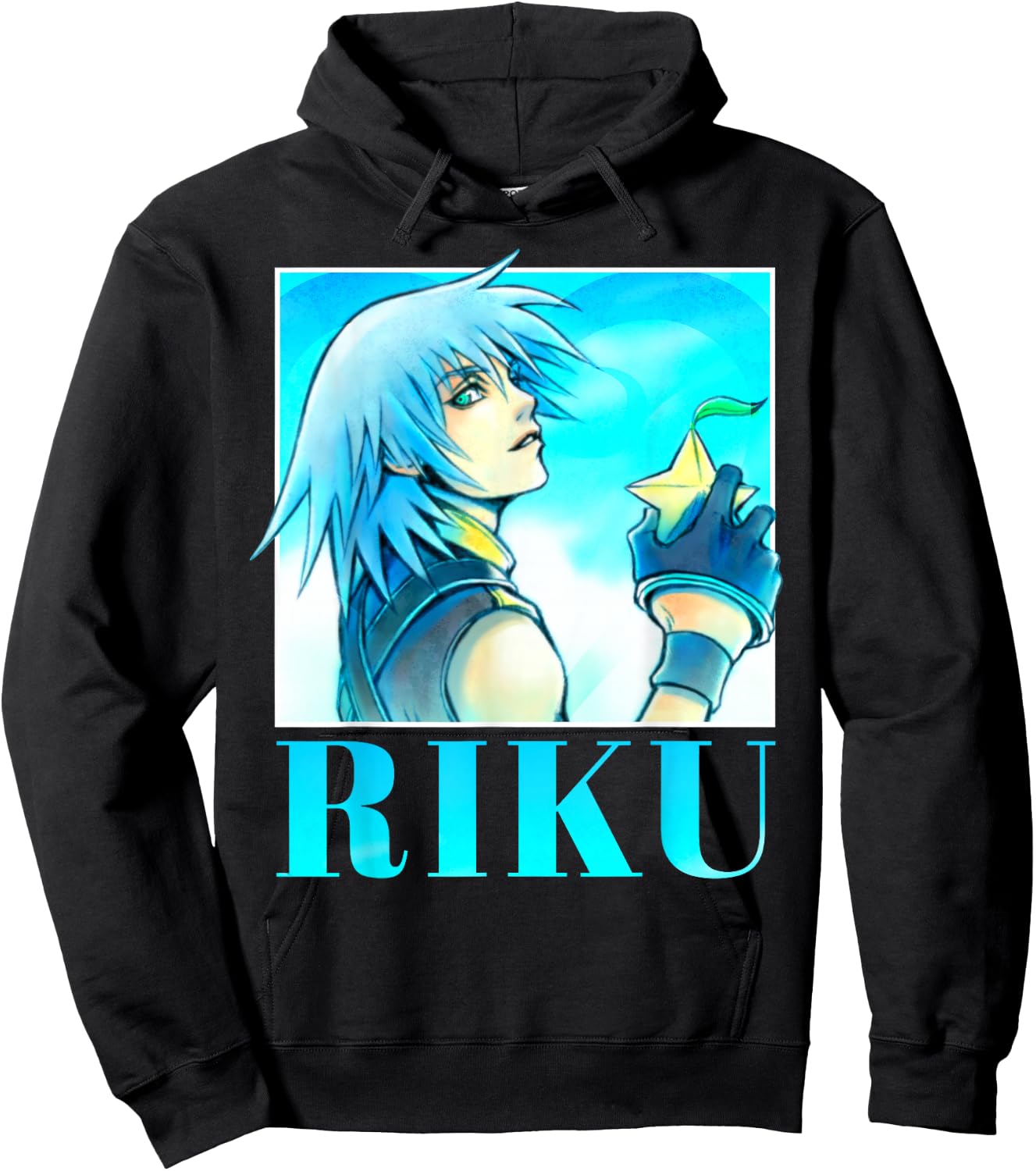 Disney Kingdom Hearts Riku Paopu Fruit Portrait Hoodie - Hoodie | Black