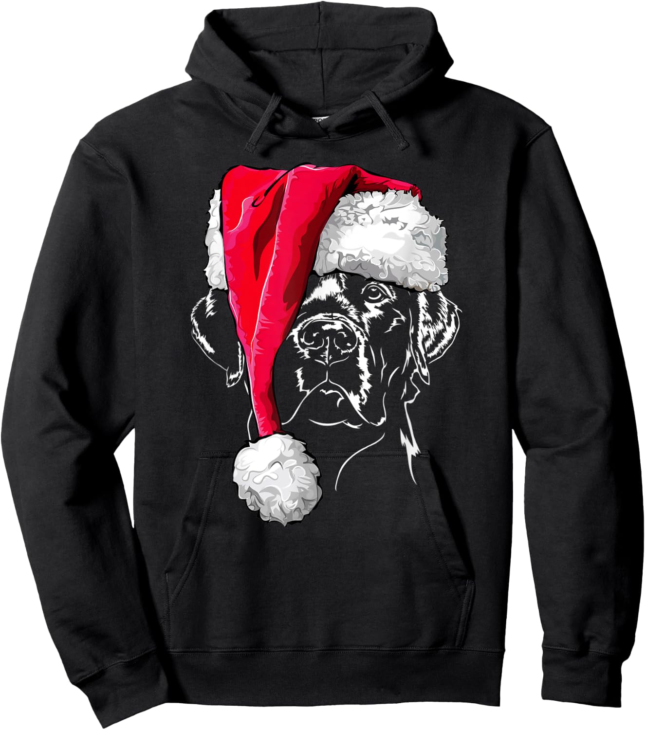 Funny Labrador Christmas T Shirt dog shirt gift Hund Hoodie - Hoodie | Black