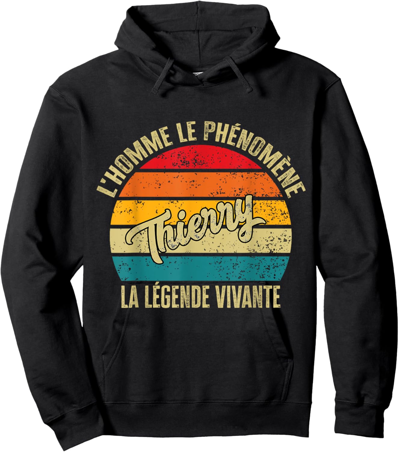 Thierry Personalised Gift Humour Man The Legend Living , Black, S Hoodie - Hoodie | Black