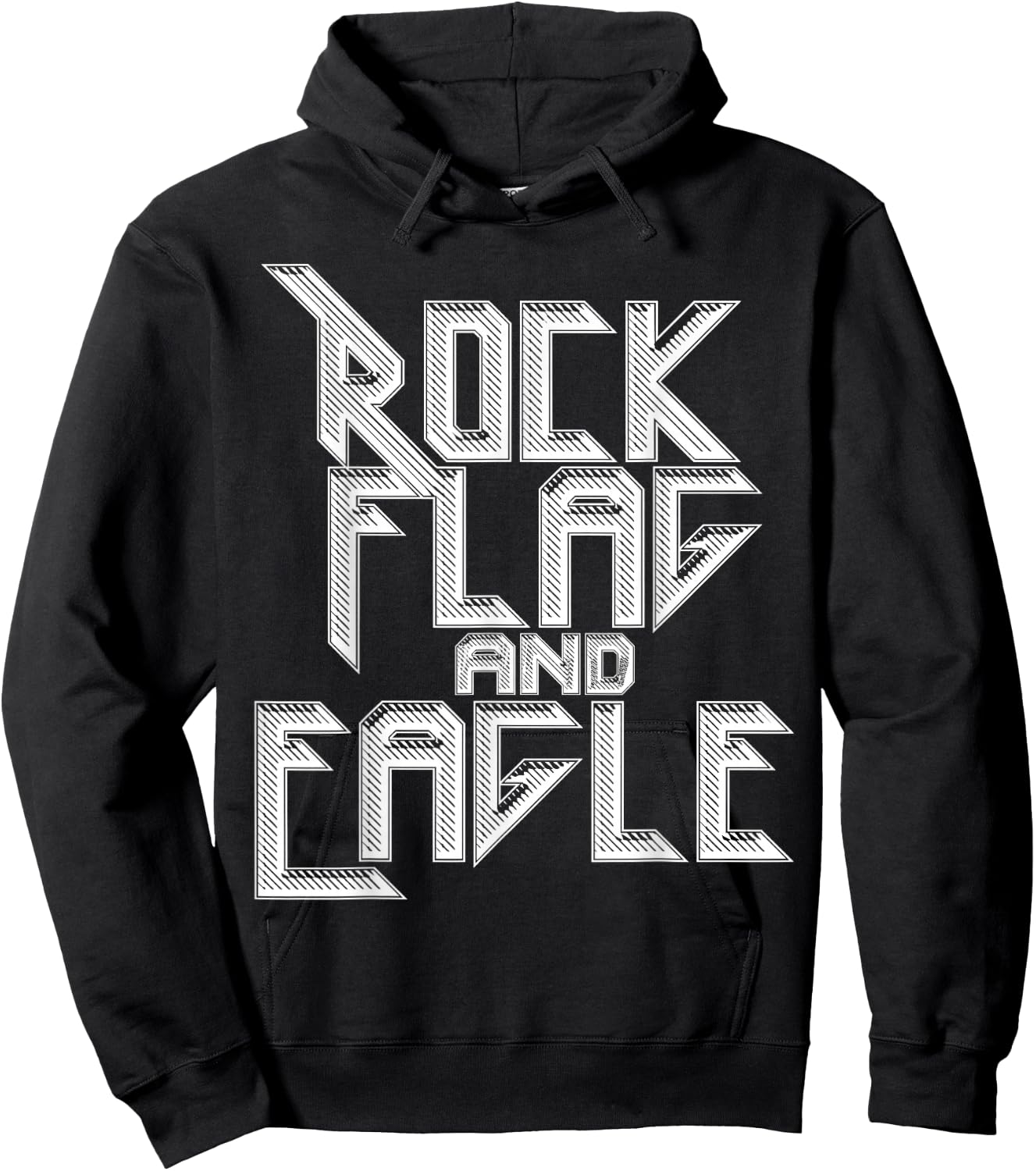 ROCK FLAG AND EAGLE True American , Women Hoodie - Hoodie | Black