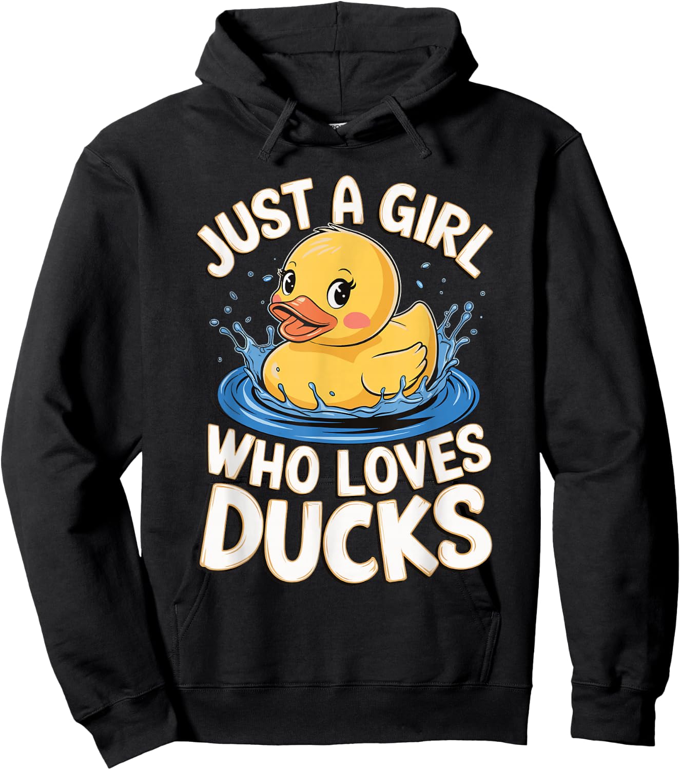 Just a girl who loves Ducks Girl Hoodie - Hoodie | Black