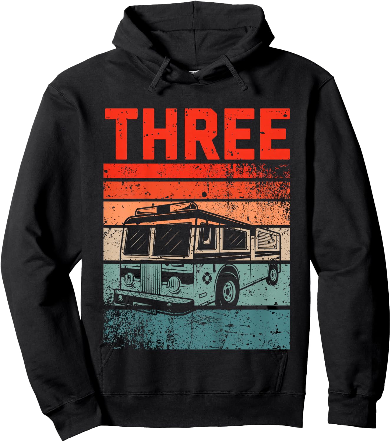 3 Year Old Shirt 3rd Birthday Boy Firefighter Fire Truck Hoodie - Hoodie | Black