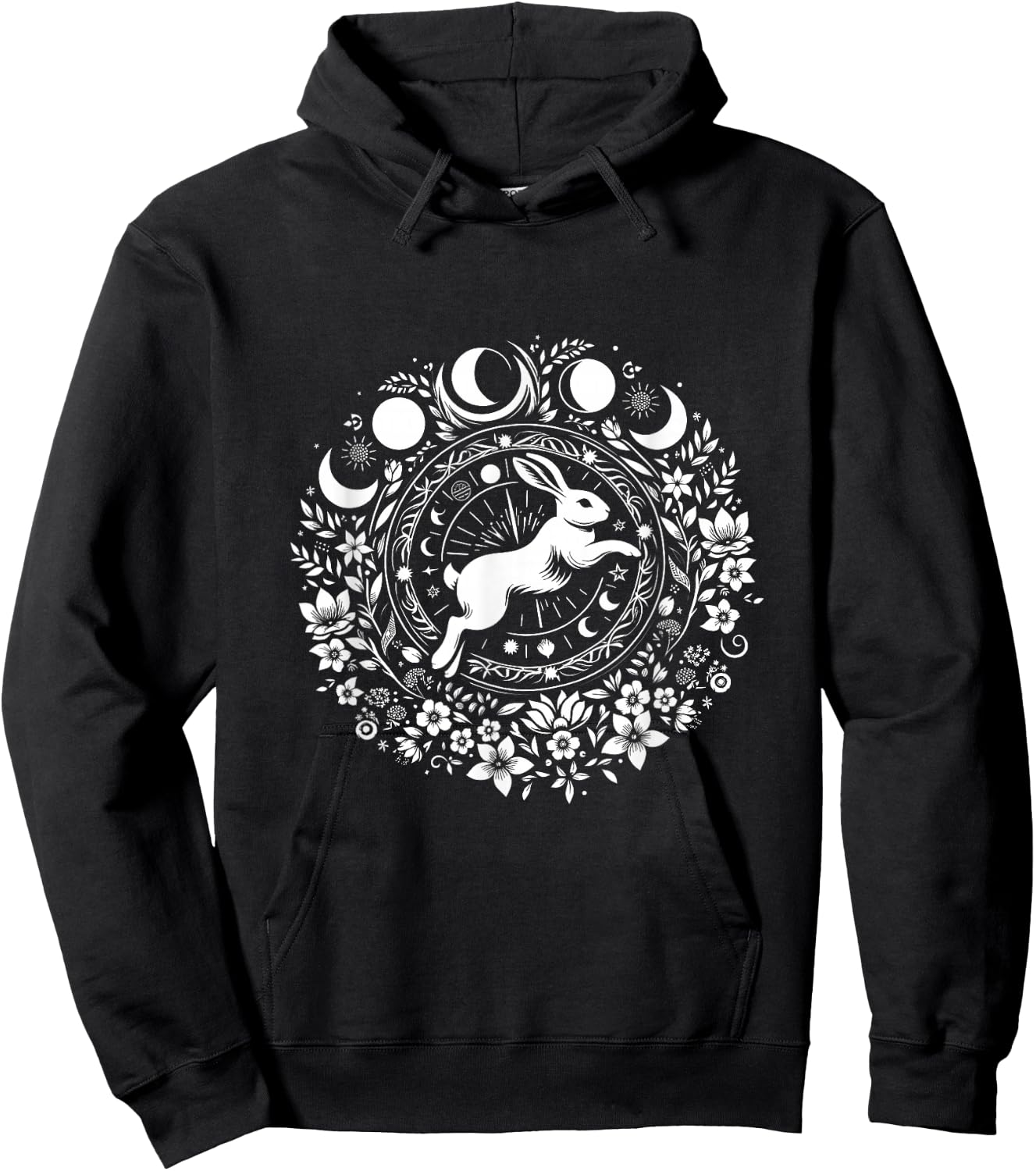 Easter Ostara Eostre Pagan Witchcraft Spring Moon Hoodie - Hoodie | Black