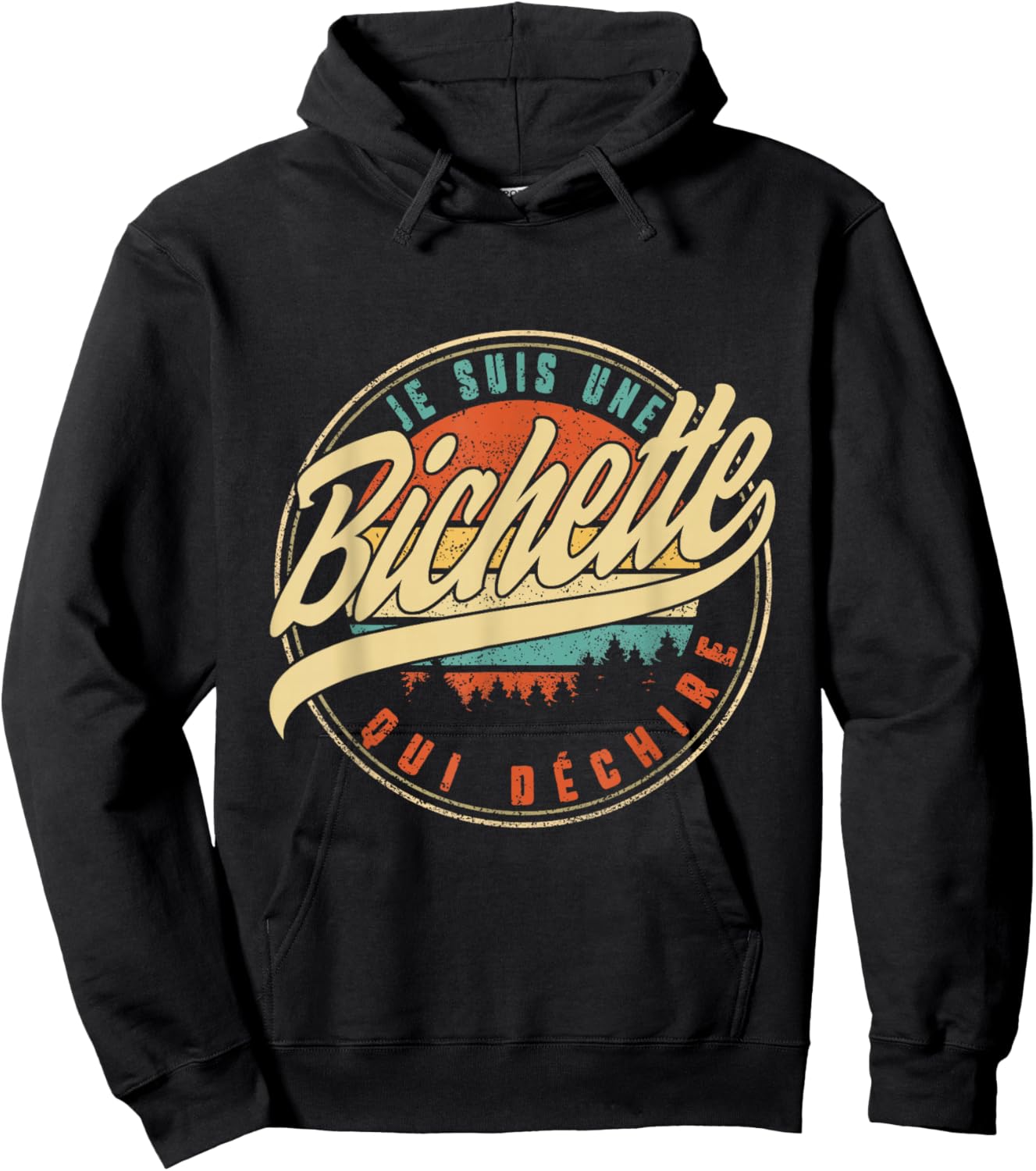 Je Suis Une Bichette Qui Dechire Humour Father's Day Men's , Black, S Hoodie - Hoodie | Black