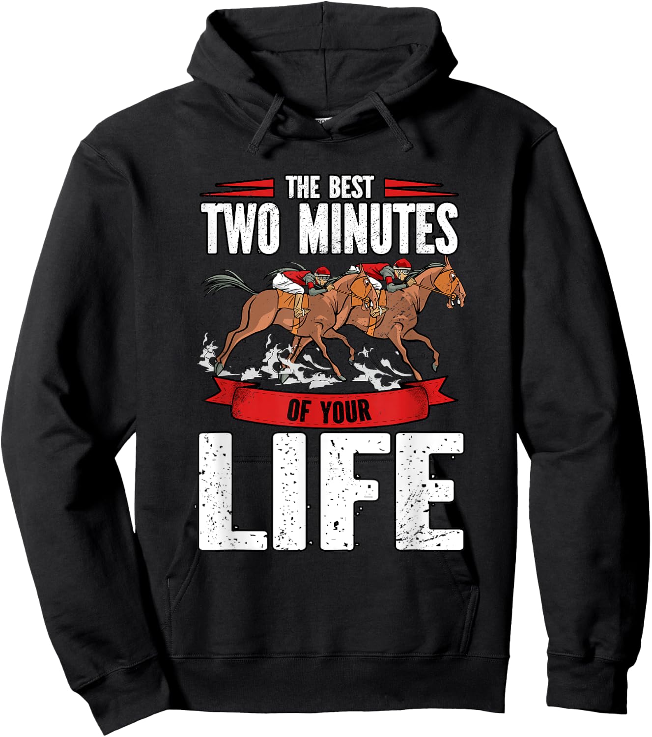Horse Racing Hoodie - Hoodie | Black