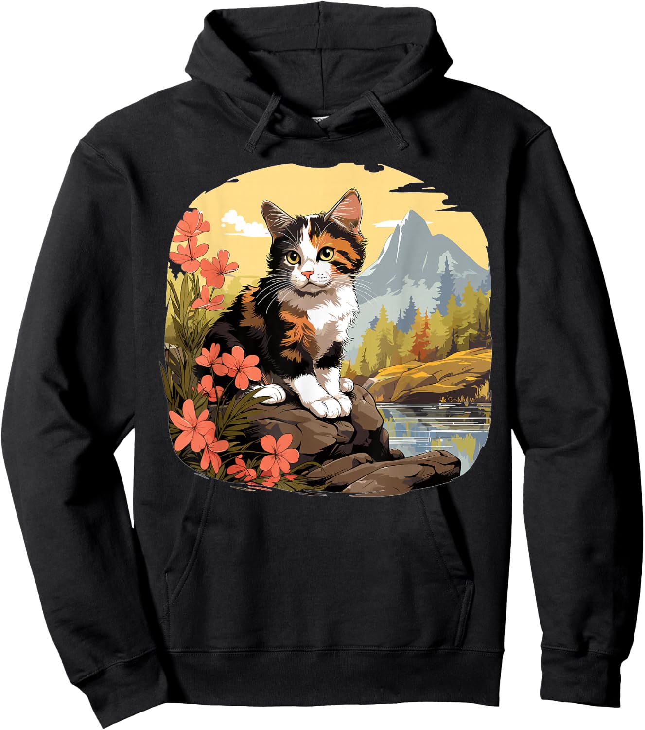 Calico Cats Calico Cat Hoodie - Hoodie | Black