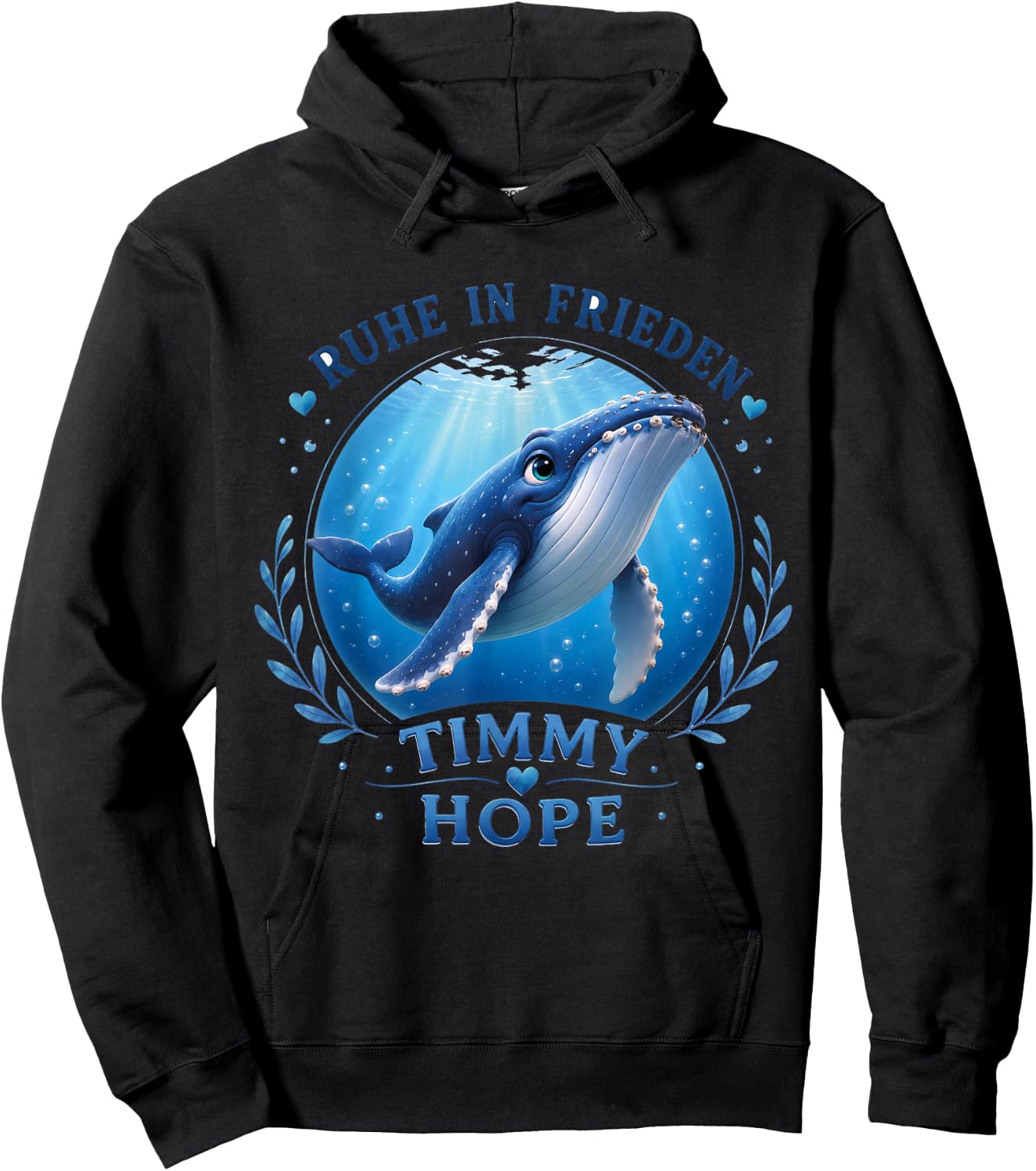 Timmy Hope Buckelwal Wal R.I.P. Ruhe in Frieden Rest Peace Hoodie - Hoodie | Black