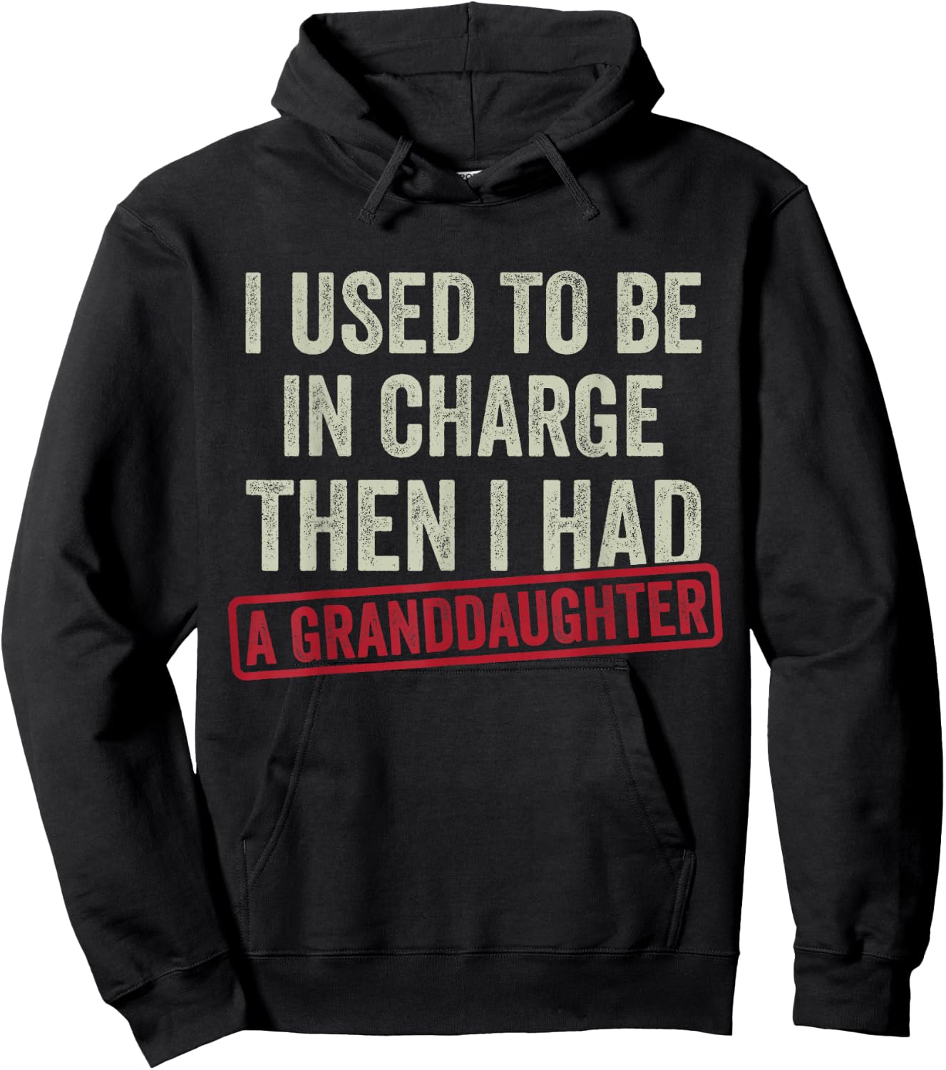 I Used to Be in Charge Then I Had A Granddaughter Shirt Papa Hoodie - Hoodie | Black