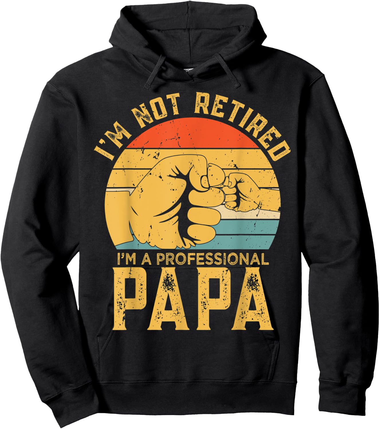 Funny Retirement Gift I'm Not Retired A Professional Papa Hoodie - Hoodie | Black