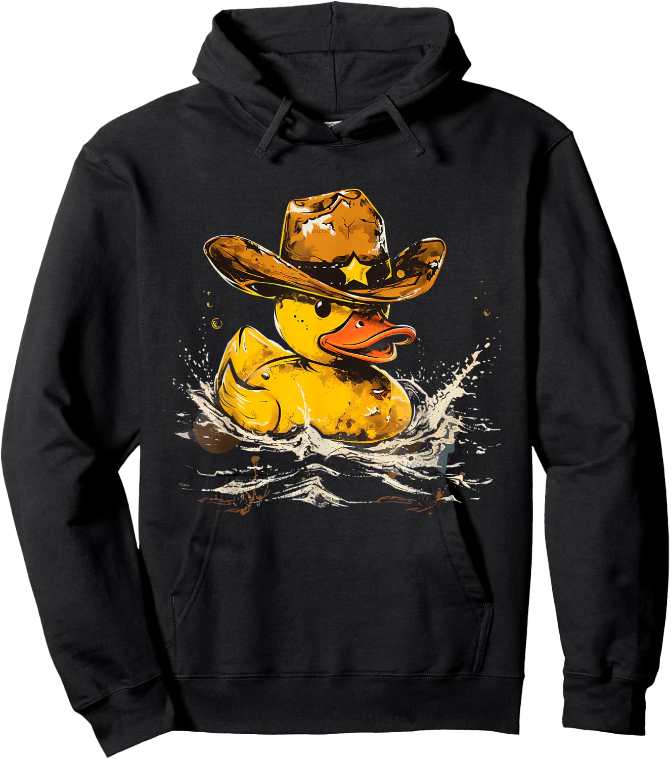 Rubber Duck Sheriff Marshal Rubber Duckie Rubber Duckling Hoodie - Hoodie | Black