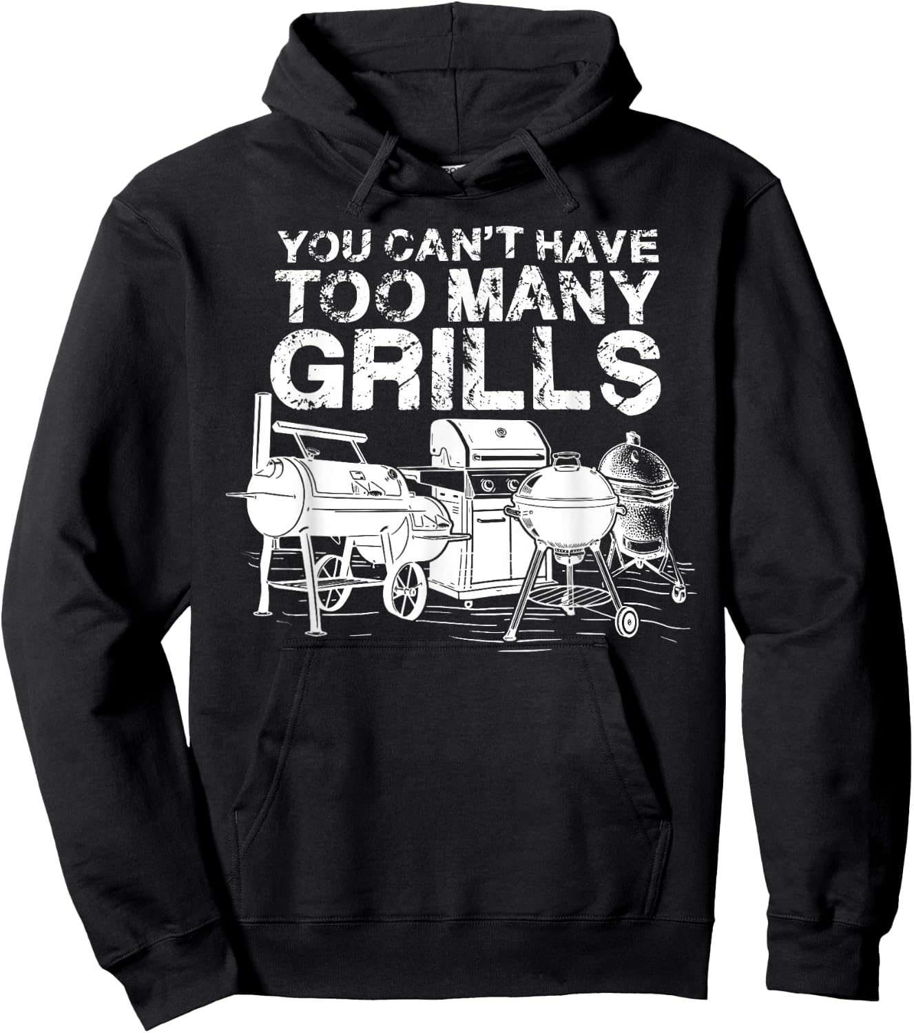 You Can Not Have Too Many Grills BBQ Smoker Chef Hoodie - Hoodie | Black