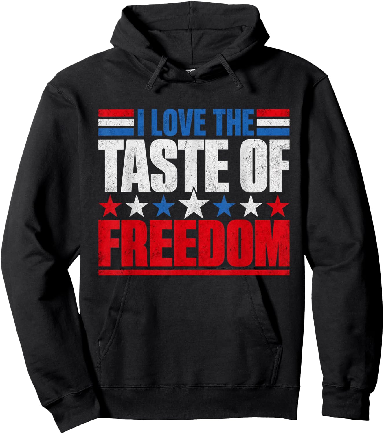 I Love The Taste of Freedom Couple Matching Patriotic Fourth Hoodie - Hoodie | Black