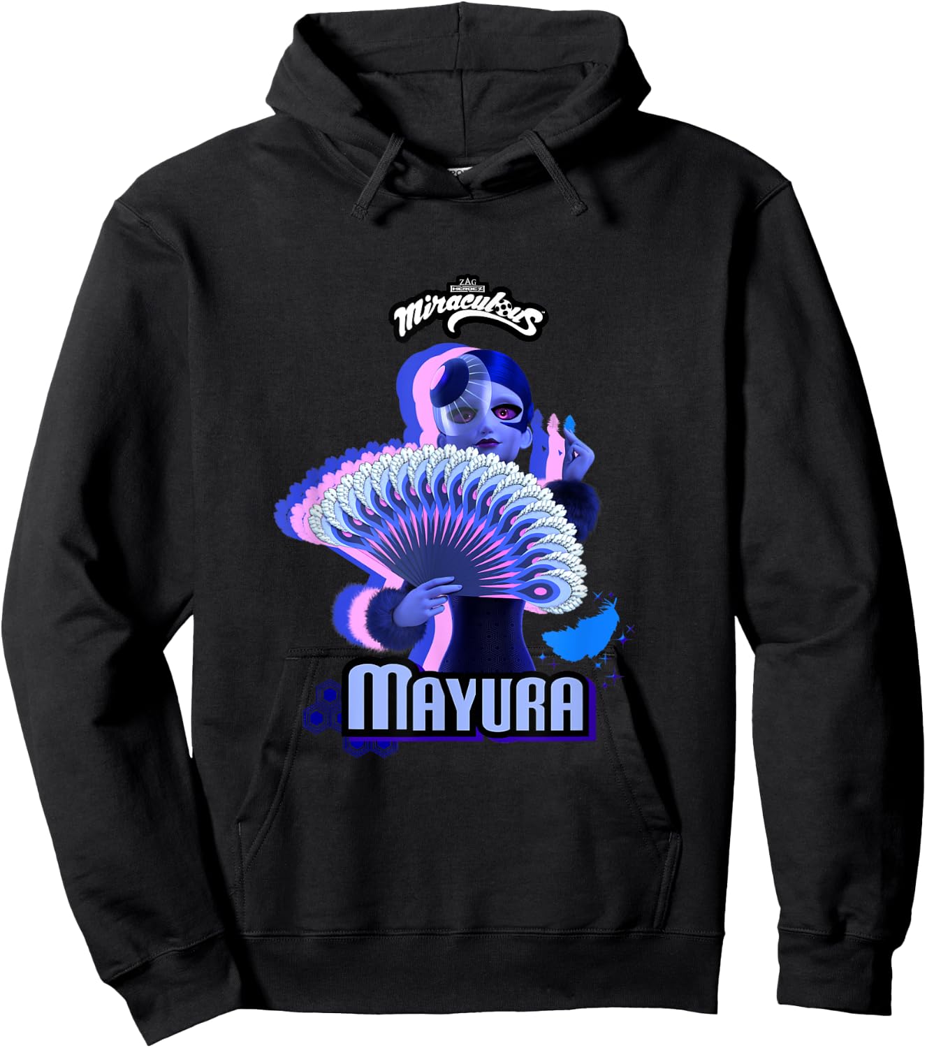 Miraculous Ladybug Villains Collection Mayura Hoodie - Hoodie | Black