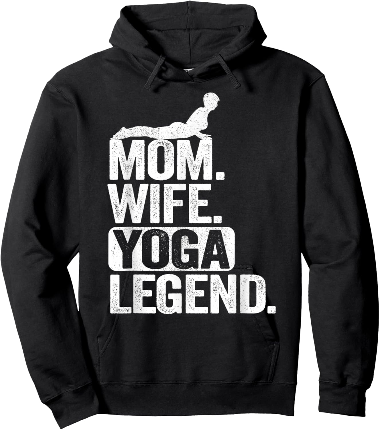 Maman, épouse, légende du Yoga, mère, Femme Hoodie - Hoodie | Black