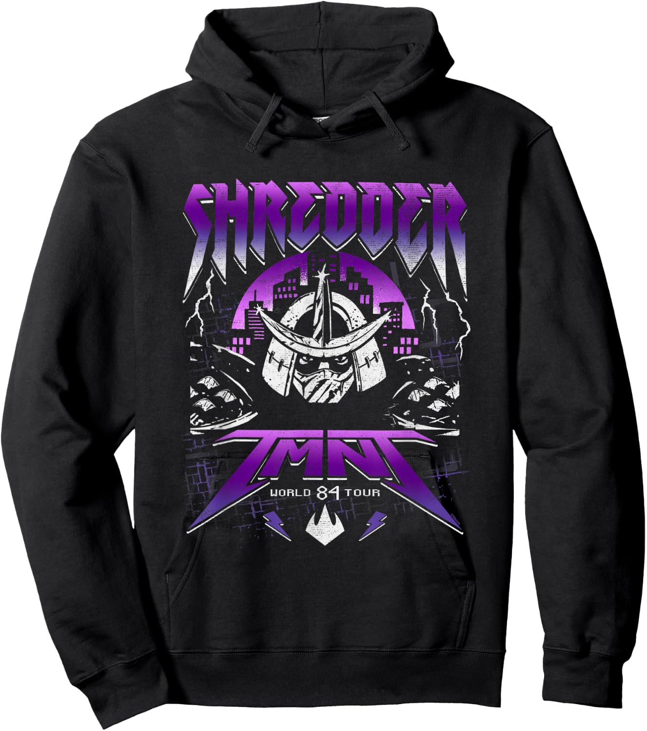 Teenage Mutant Ninja Turtles Shredder TMNT World Tour Retro Hoodie - Hoodie | Black