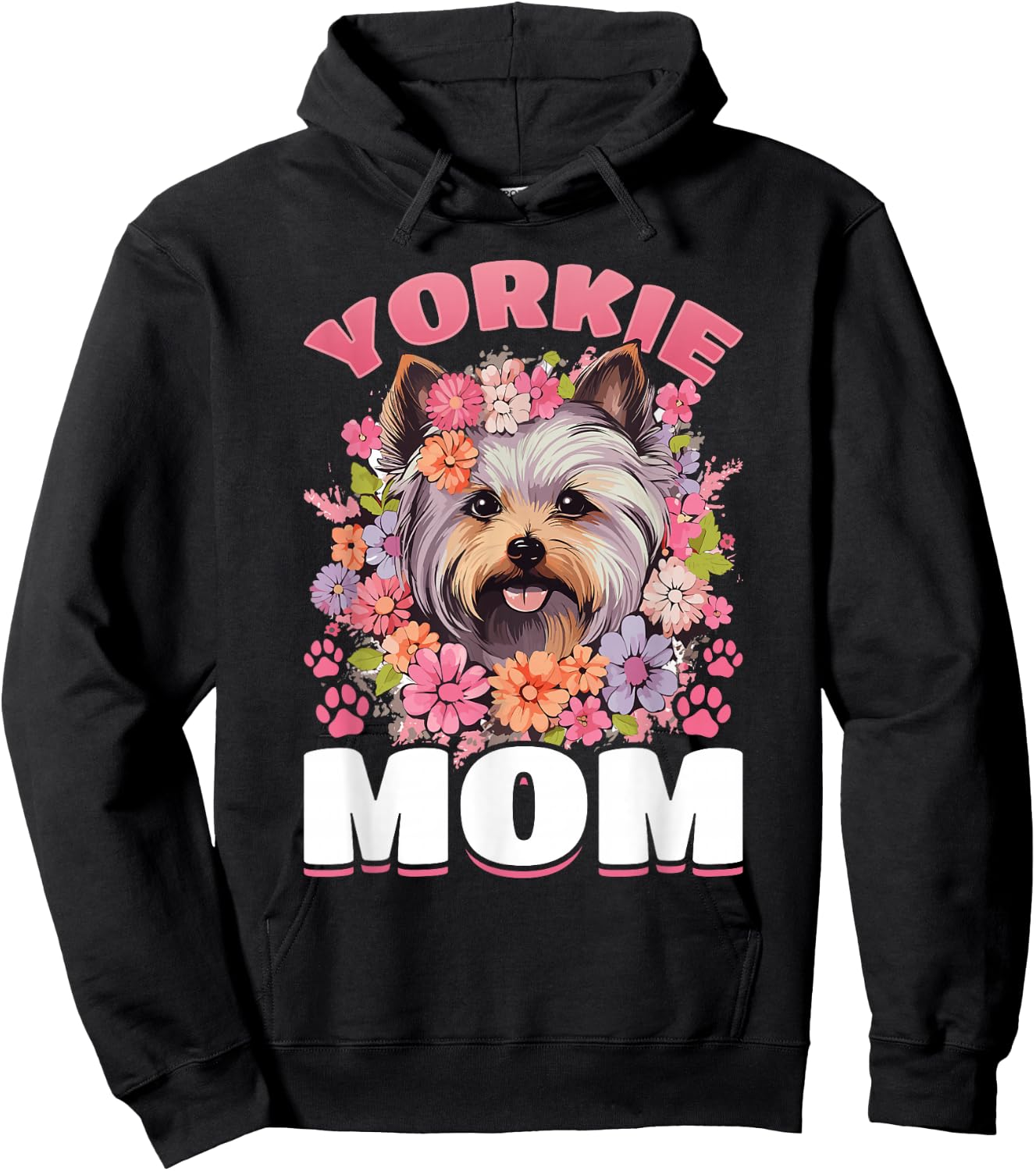 Yorkshire Terrier Dog Yorkie - Yorkie Mom Hoodie - Hoodie | Black
