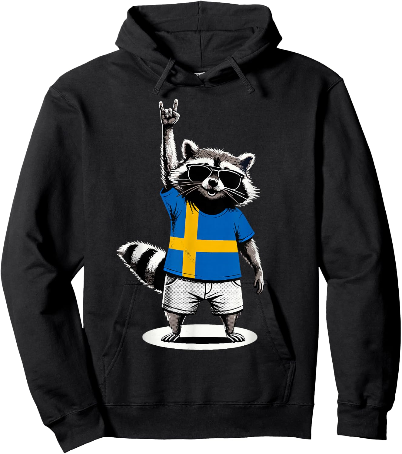 Swedish Flag Men Women Kids Sweden Hoodie - Hoodie | Black