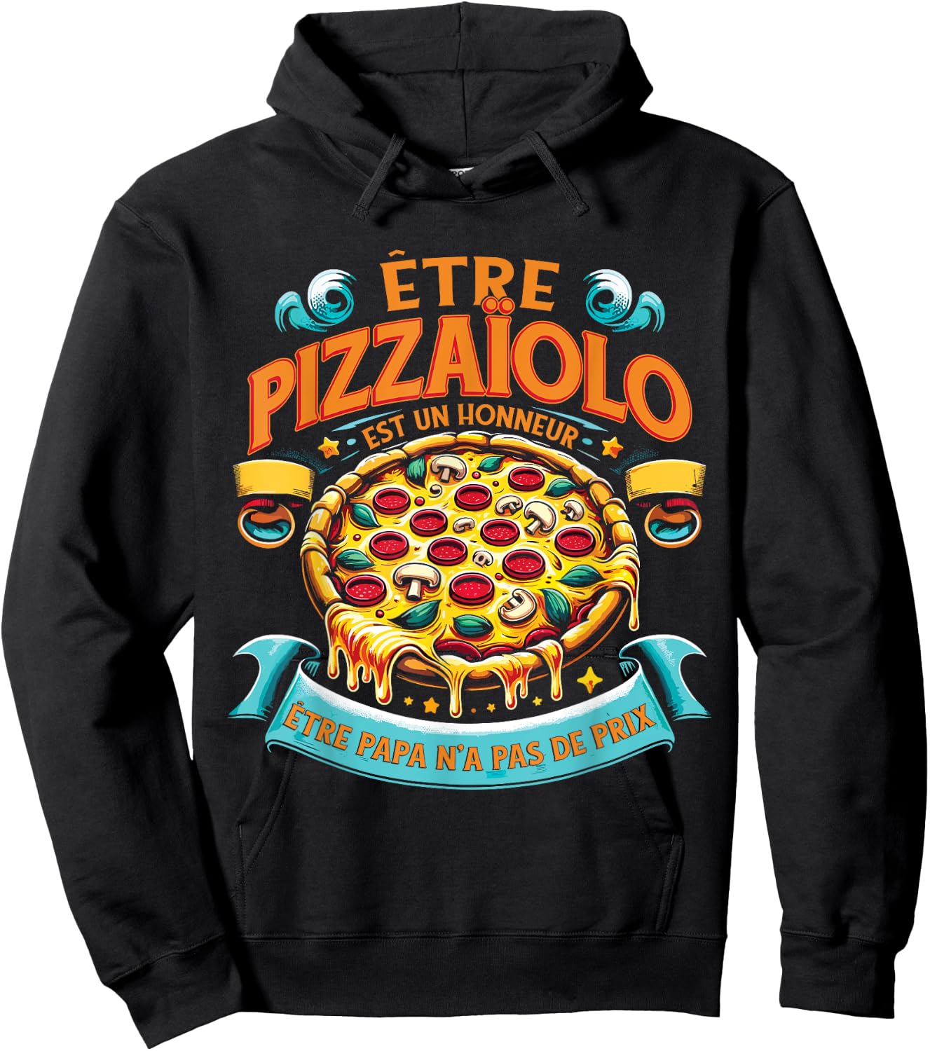 Pastry Chef Pizza Maker Funny , Black, S Hoodie - Hoodie | Black