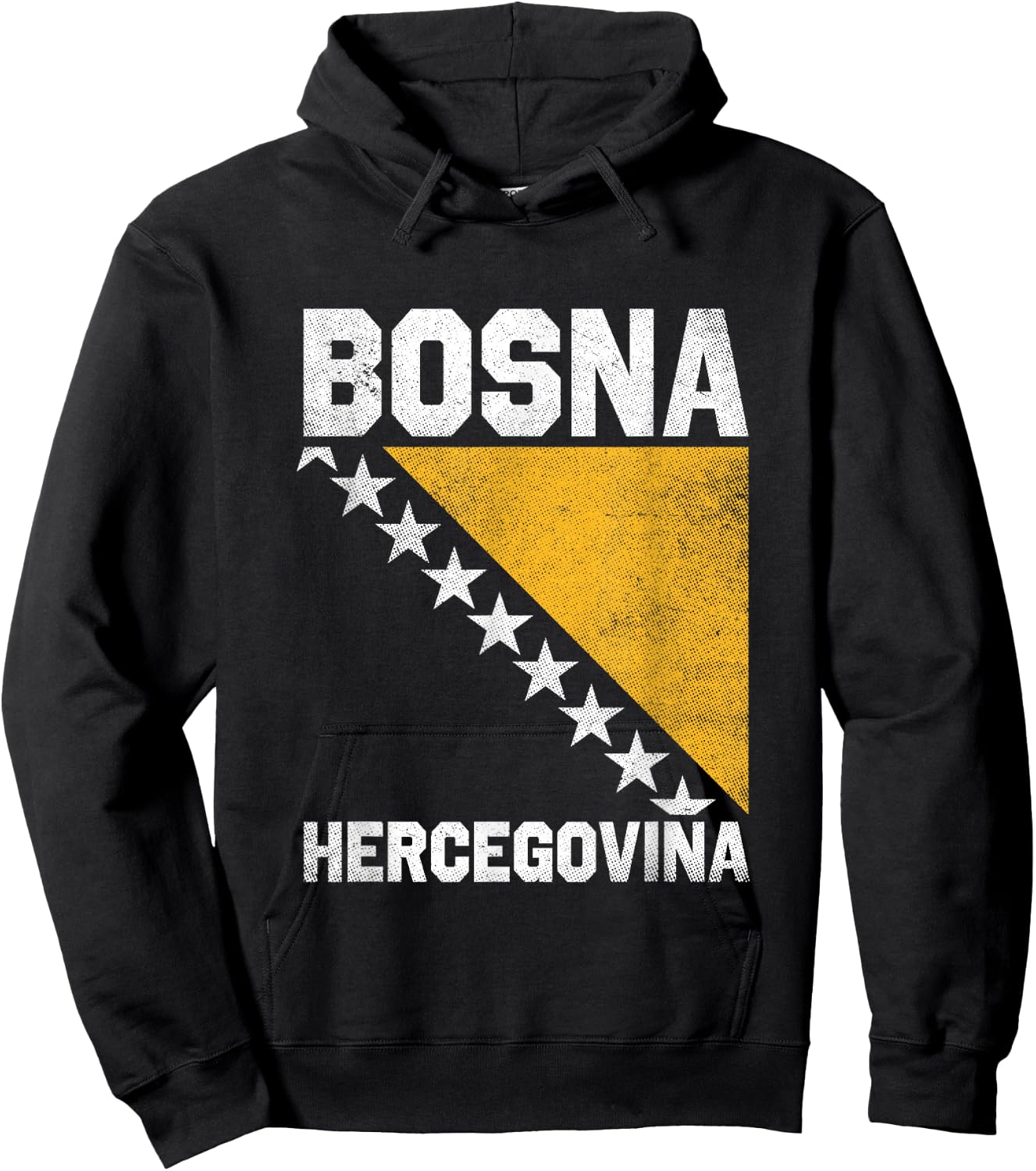Bosnian Flag Balkan Bosnia and Herzegovina Bosna Hoodie - Hoodie | Black