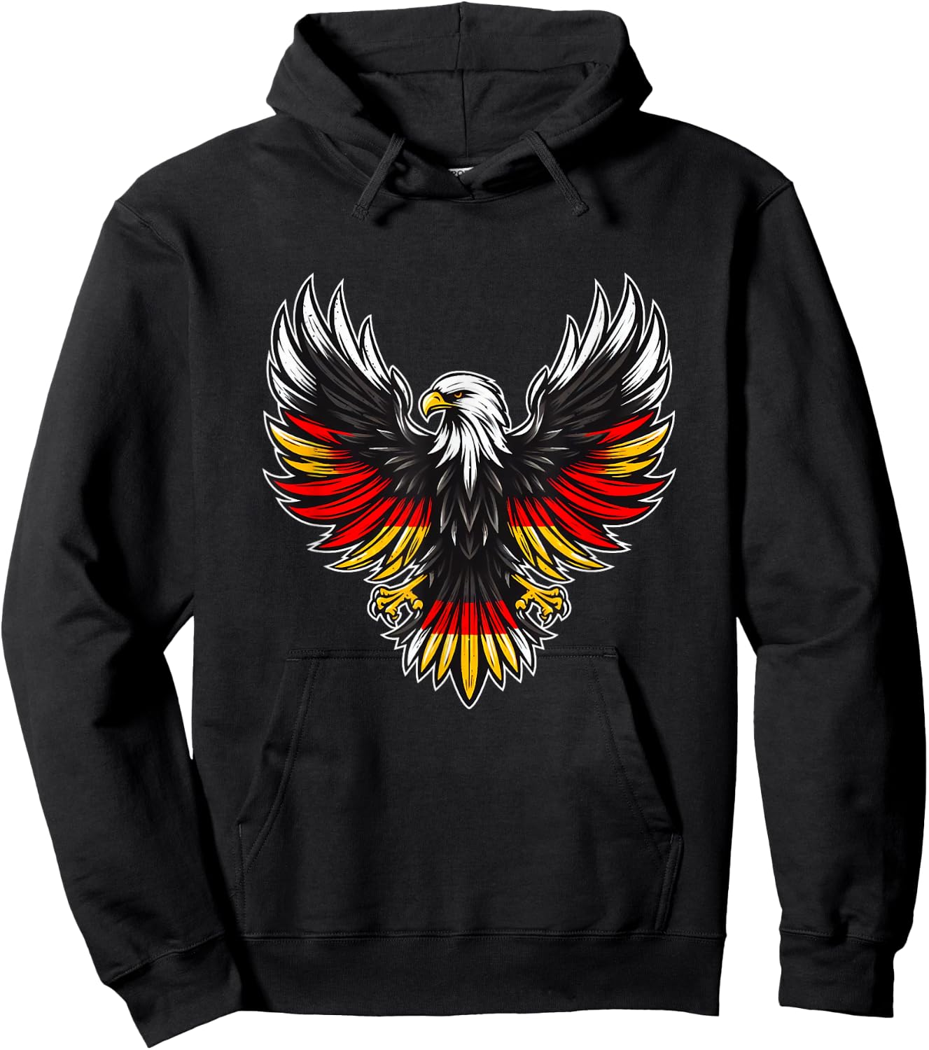 German Flag Eagle , Black, S Hoodie - Hoodie | Black