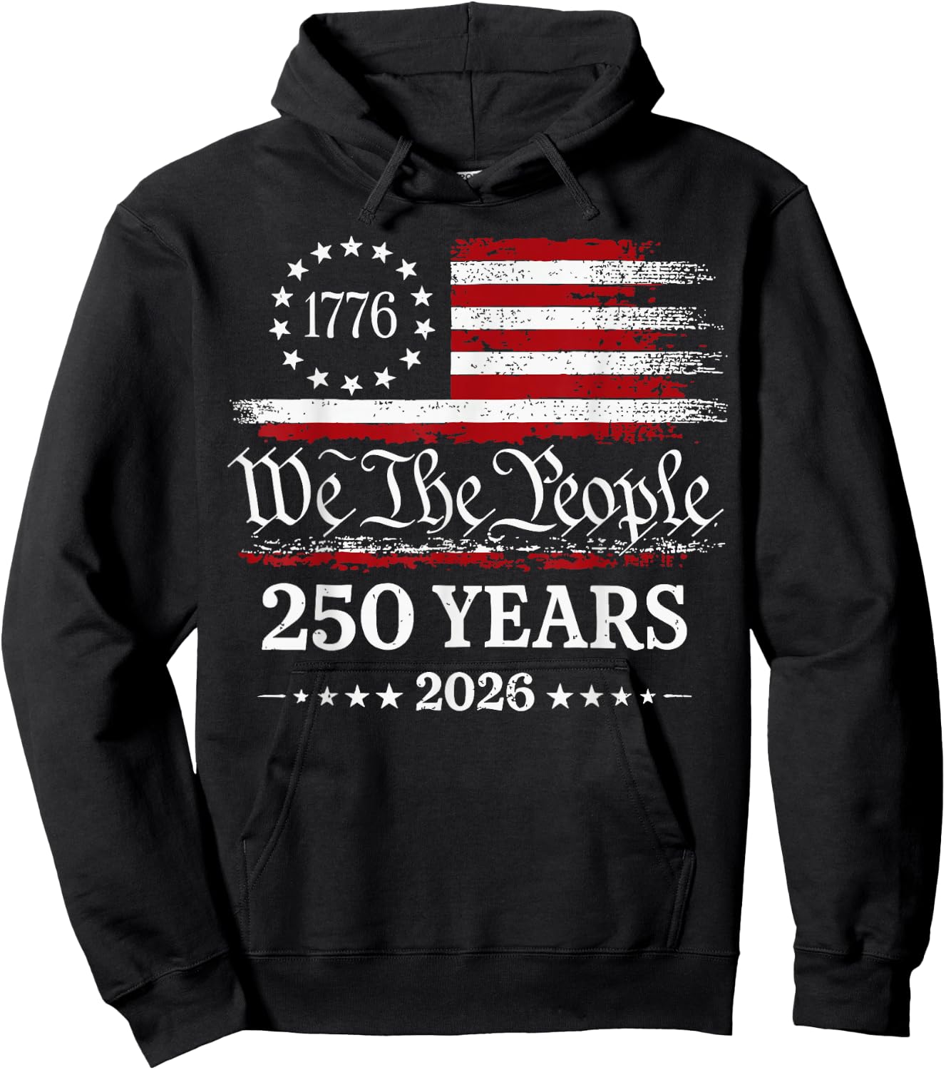 We The People 250th Anniversary America Hoodie - Hoodie | Black