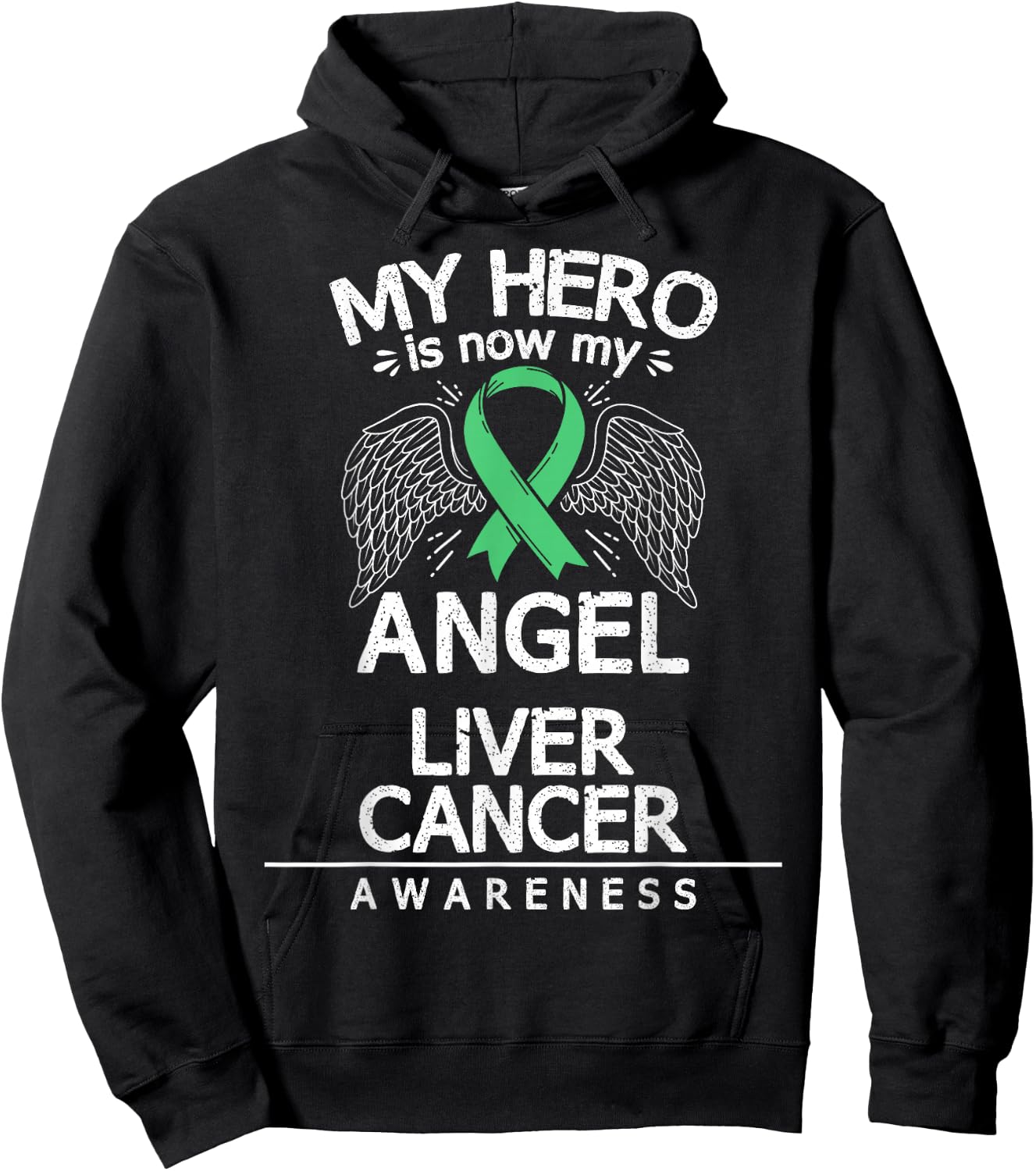 Primary Hepatic Malignancy Gift Liver Cancer Awareness Hoodie - Hoodie | Black