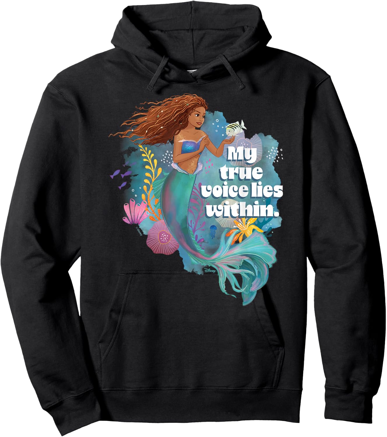Little Mermaid - True Voice Lies Within Hoodie - Hoodie | Black