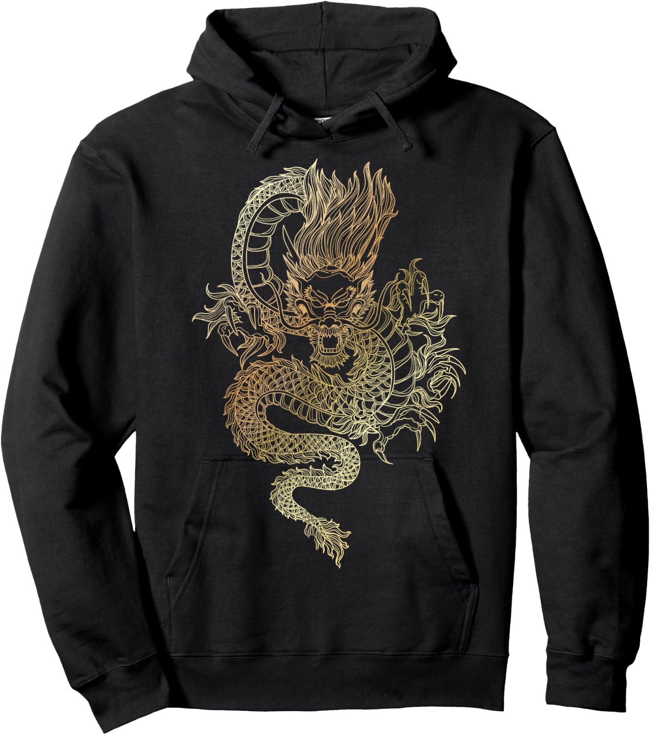 Chinese Dragon Hoodie - Hoodie | Black
