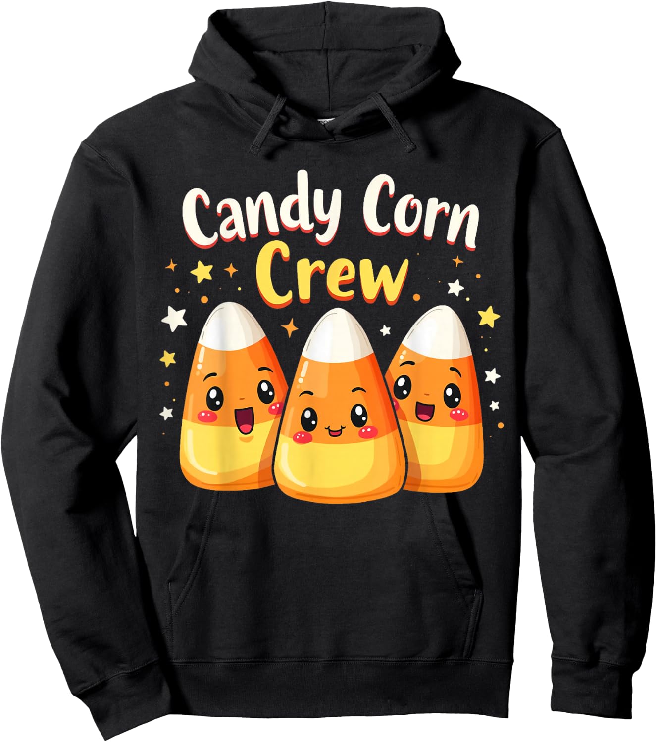 candy corn crew Costume Men Women Friends Hoodie - Hoodie | Black