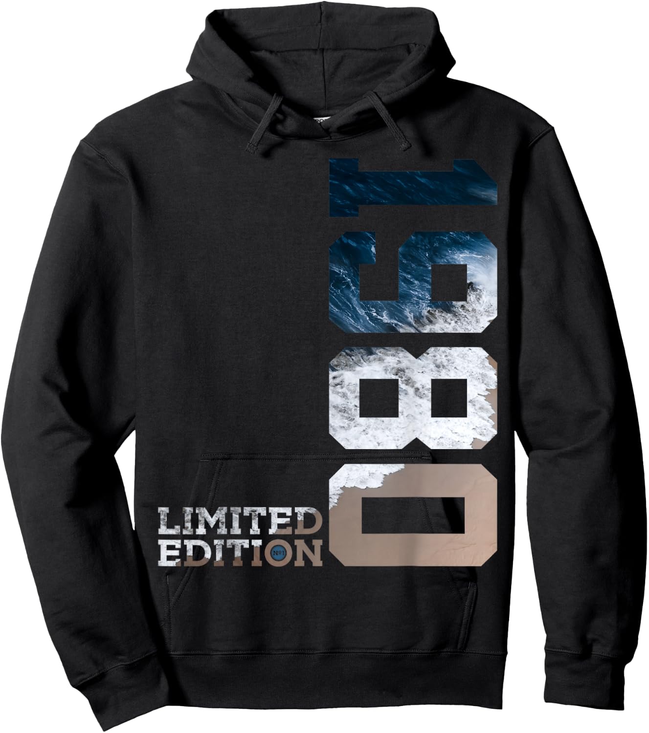 44 YEARS 44TH BIRTHDAY LIMITED EDITION 1980 , black Hoodie - Hoodie | Black