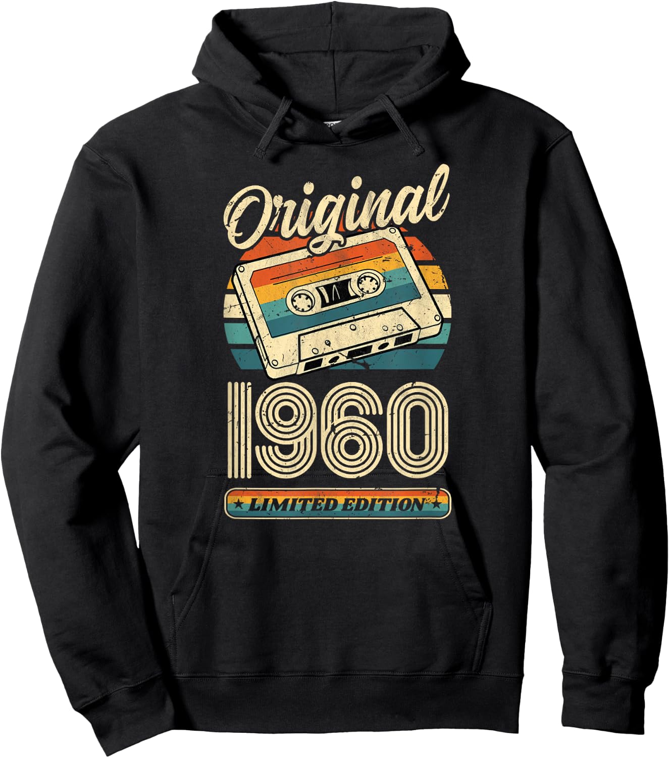 66.Geburtstag Retro Vintage 1960 Mann Frau Geschenk Hoodie - Hoodie | Black