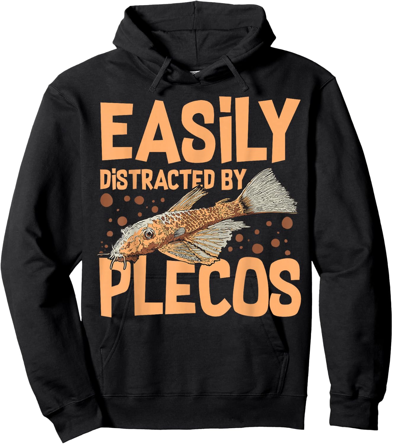 Plecostomus Pleco Fish Aquarium Food Tank Zebra Cave Hoodie - Hoodie | Black