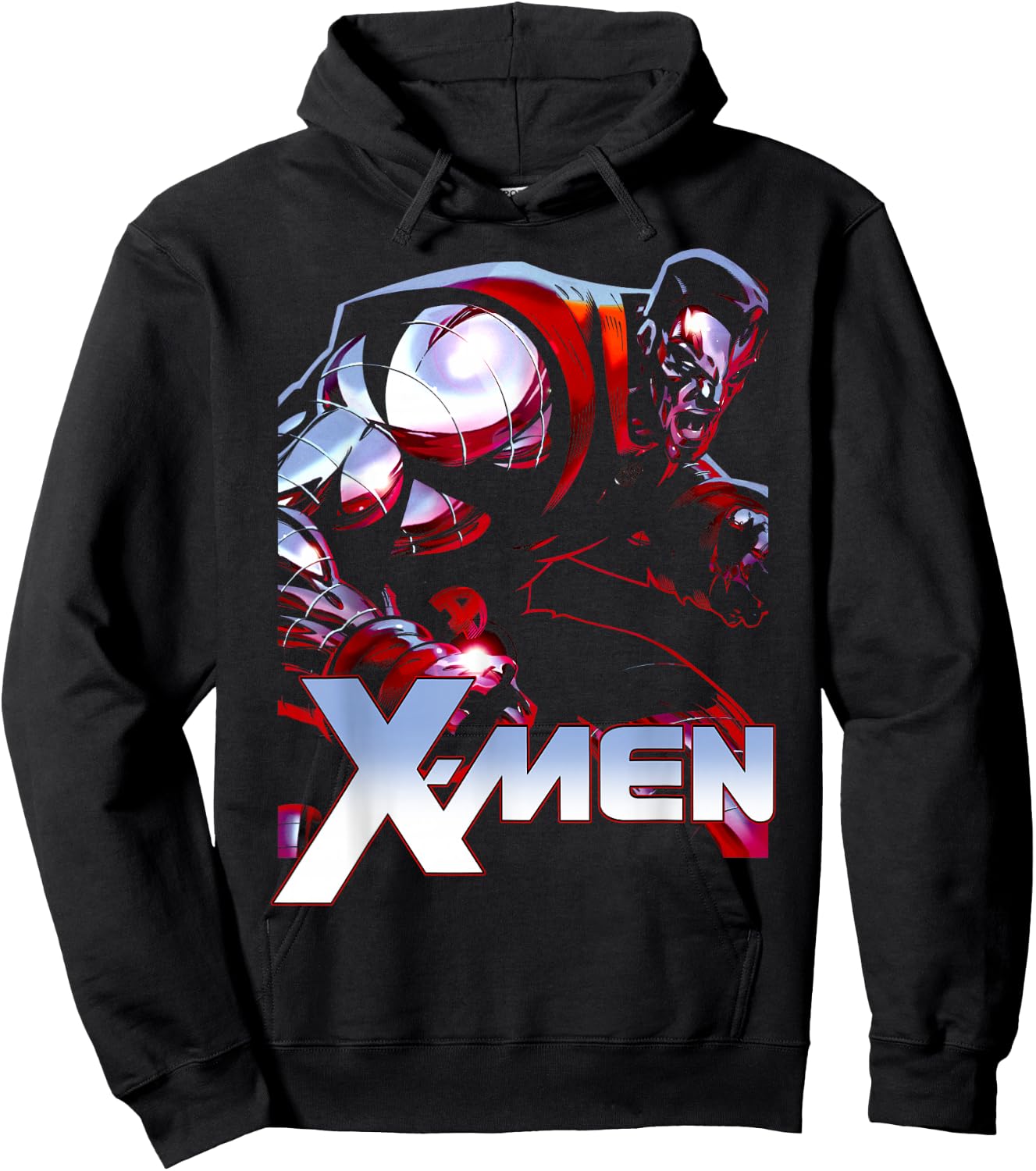 Marvel X-Men Classic Colossus Metallic Superhero Portrait Hoodie - Hoodie | Black