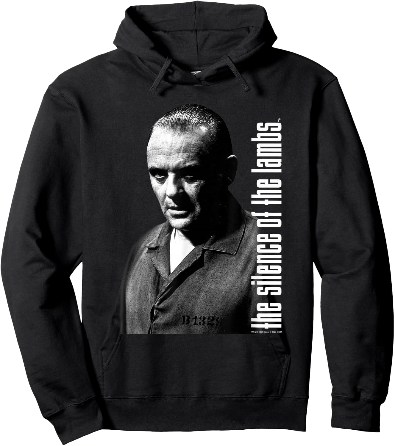 The Silence of the Lambs Hannibal Lecter Shaded Bust Hoodie - Hoodie | Black