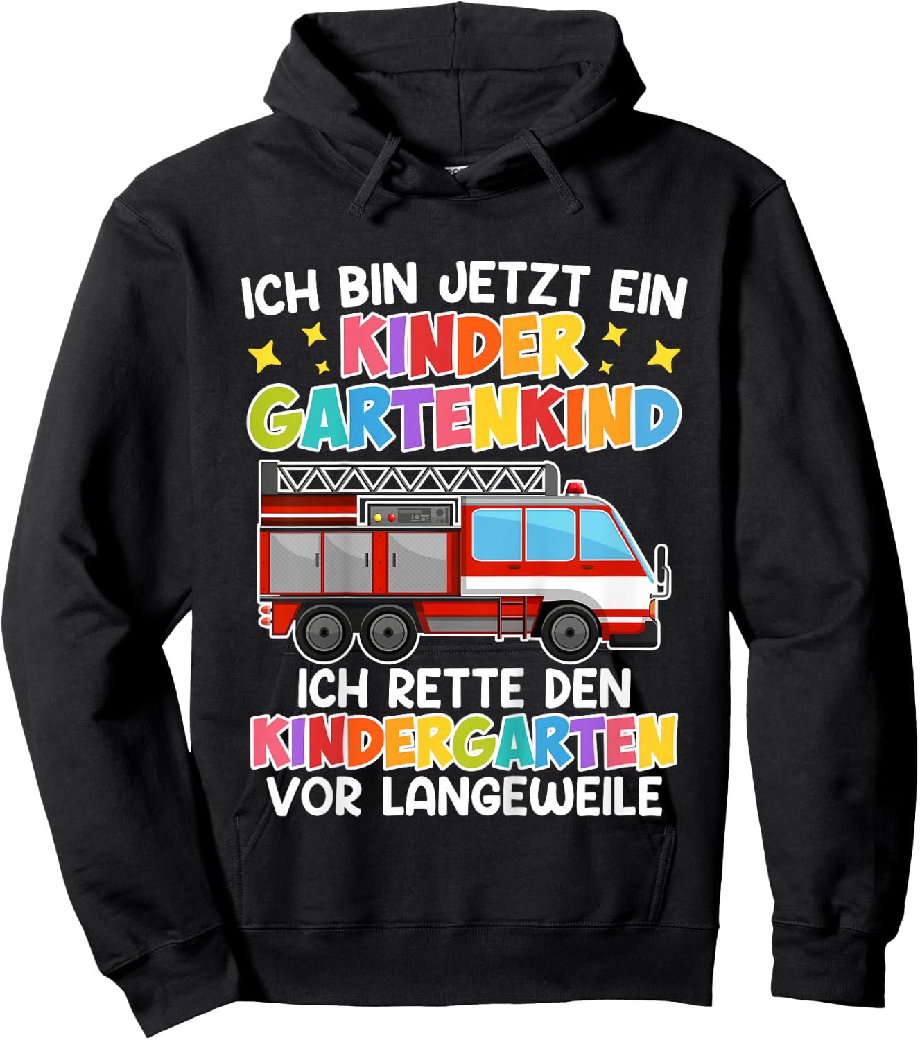 Ich bin jetzt ein Kindergartenkind Einschulung Kindergarten Hoodie - Hoodie | Black