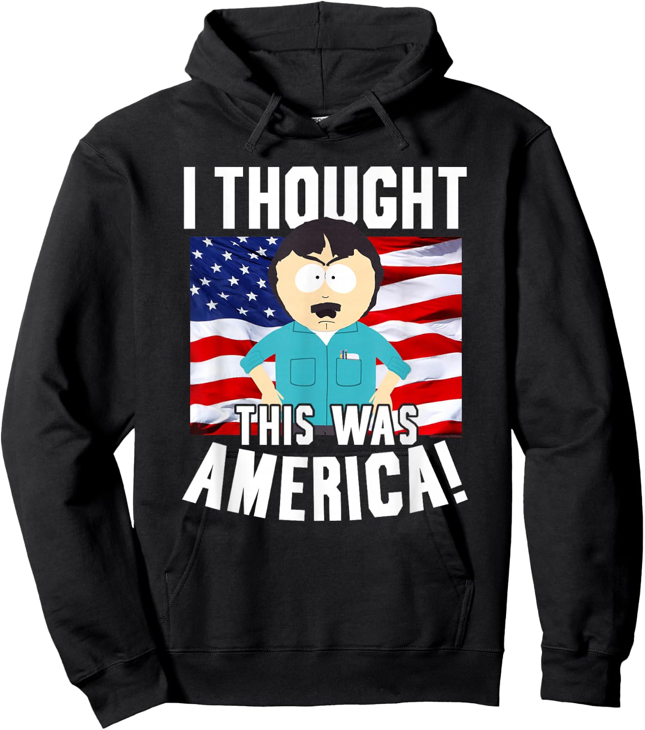 South Park Randy Thought This was America Funny Cartoon Hoodie - Hoodie | Black