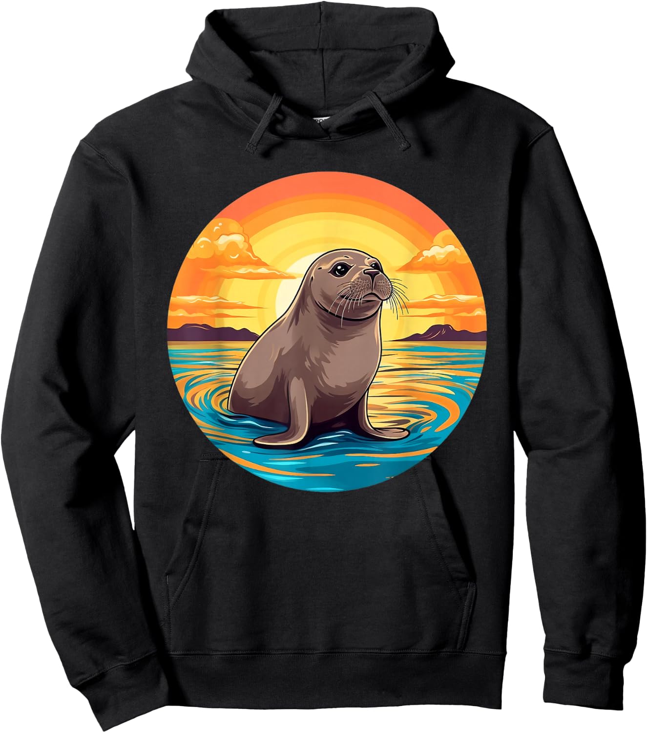 Cartoon Seal I Seal for Children Hoodie - Hoodie | Black
