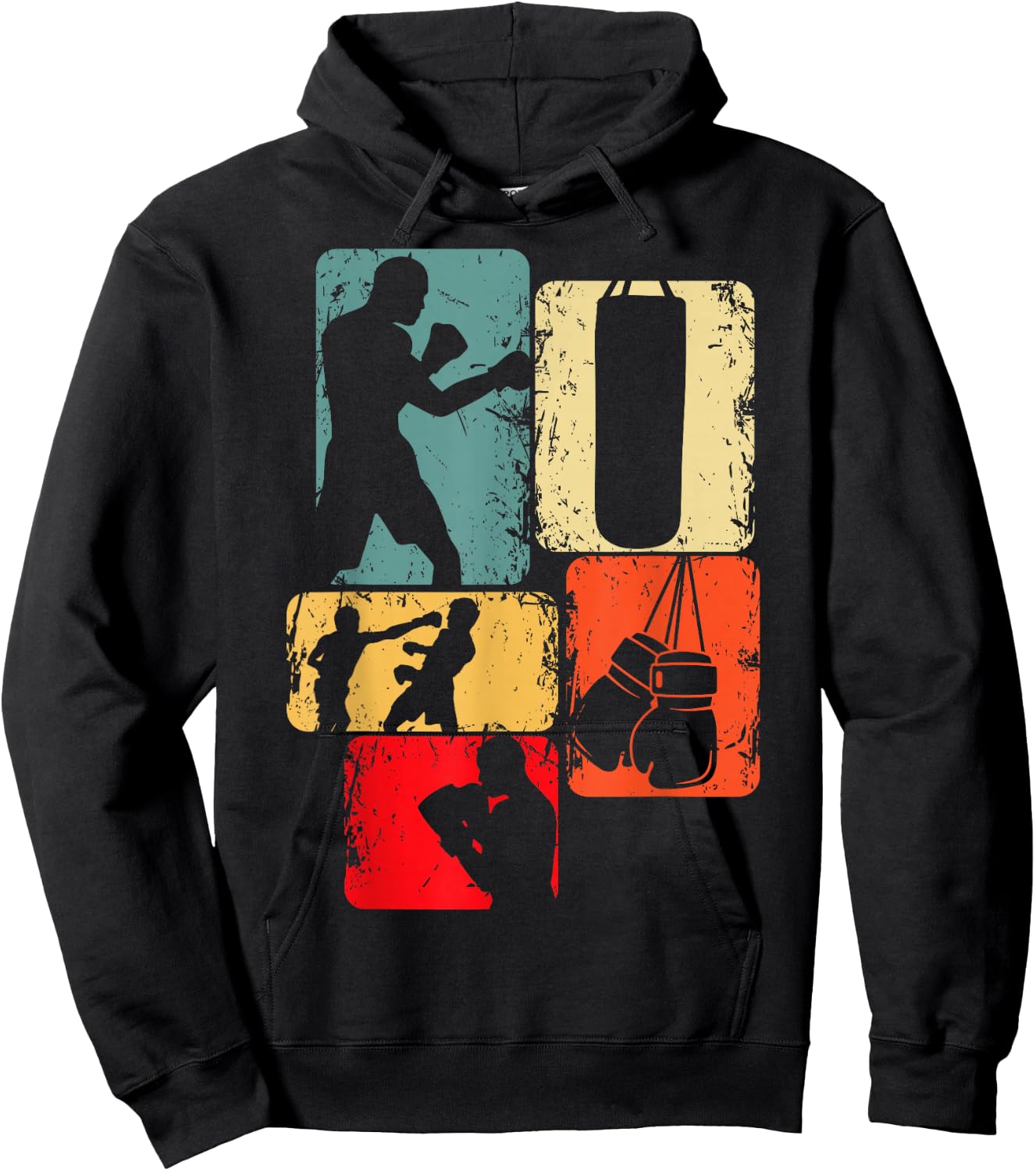 Boxer Boxing Boys' Children's Hoodie - Hoodie | Black