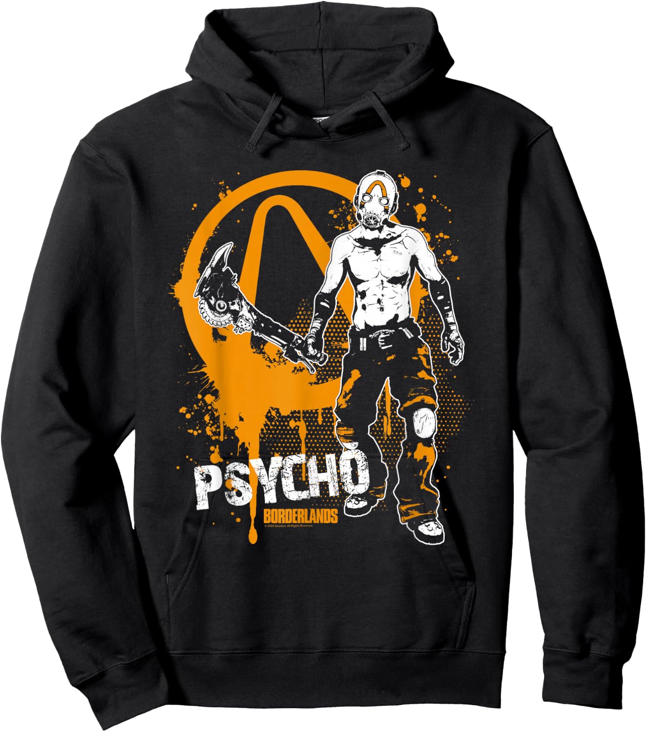Borderlands Psycho Graffiti Symbol Gaming Hoodie - Hoodie | Black