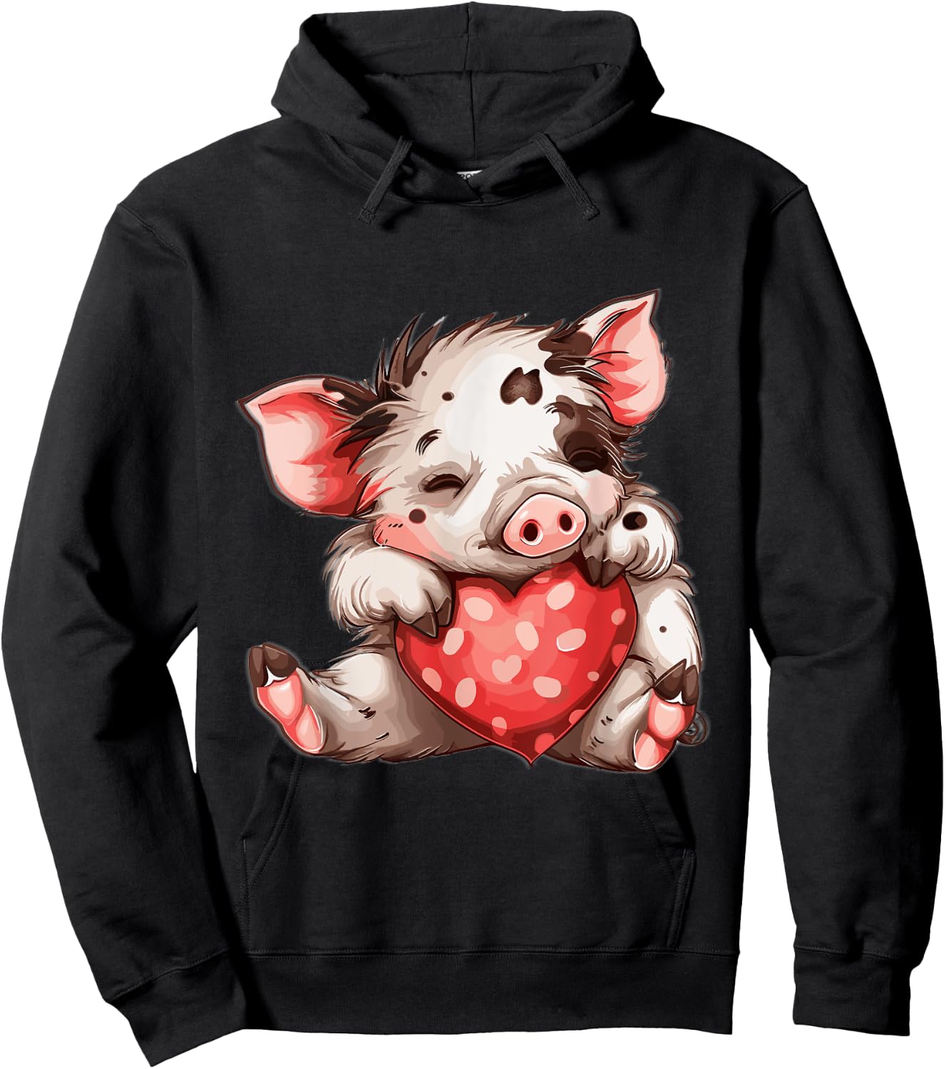 Kune Kune Pig Heart Kunekune Kune Kune Pig Girl Hoodie - Hoodie | Black