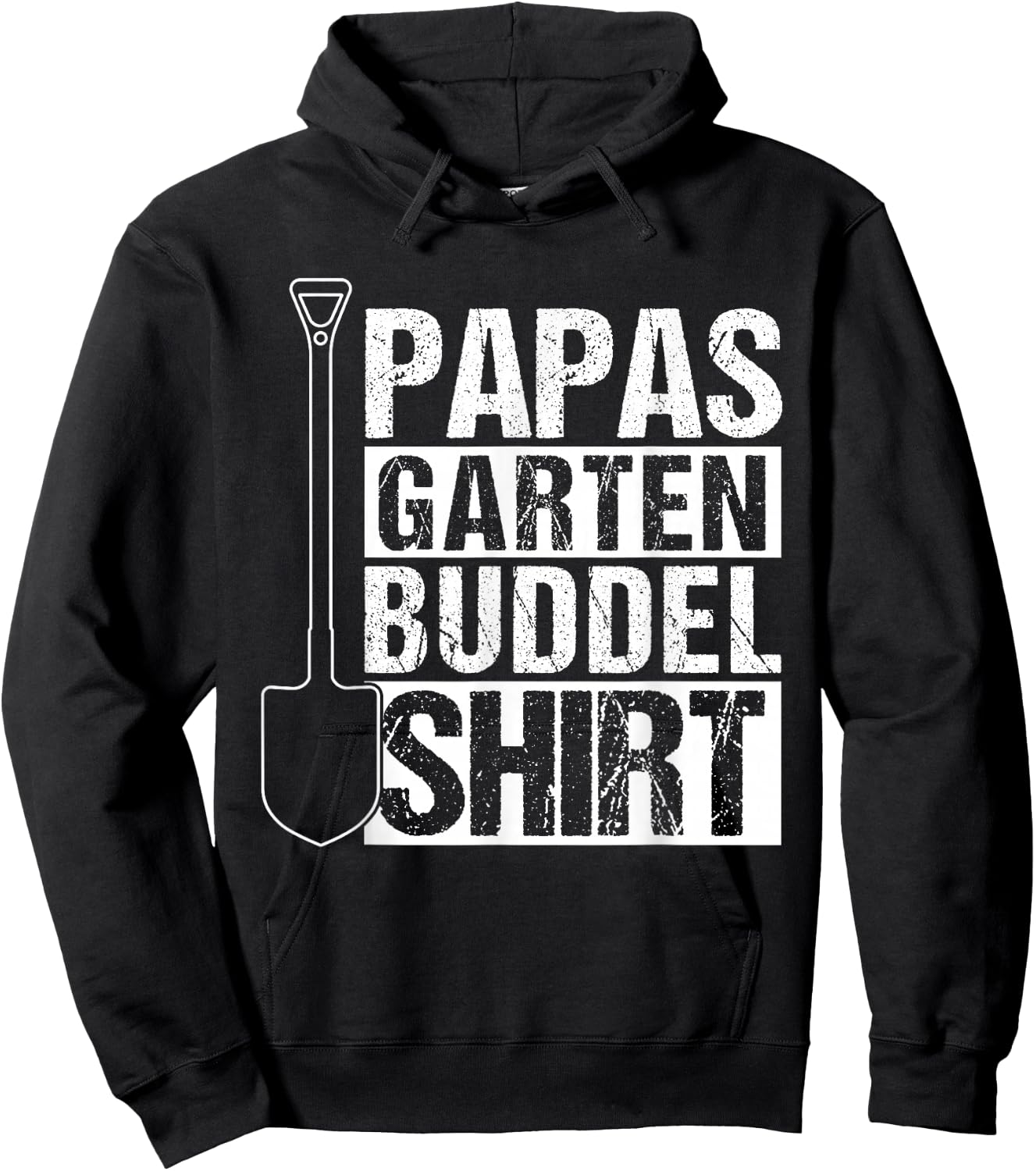 Papas Garden Buddelshirt Gardener Father's Day Gift , black Hoodie - Hoodie | Black
