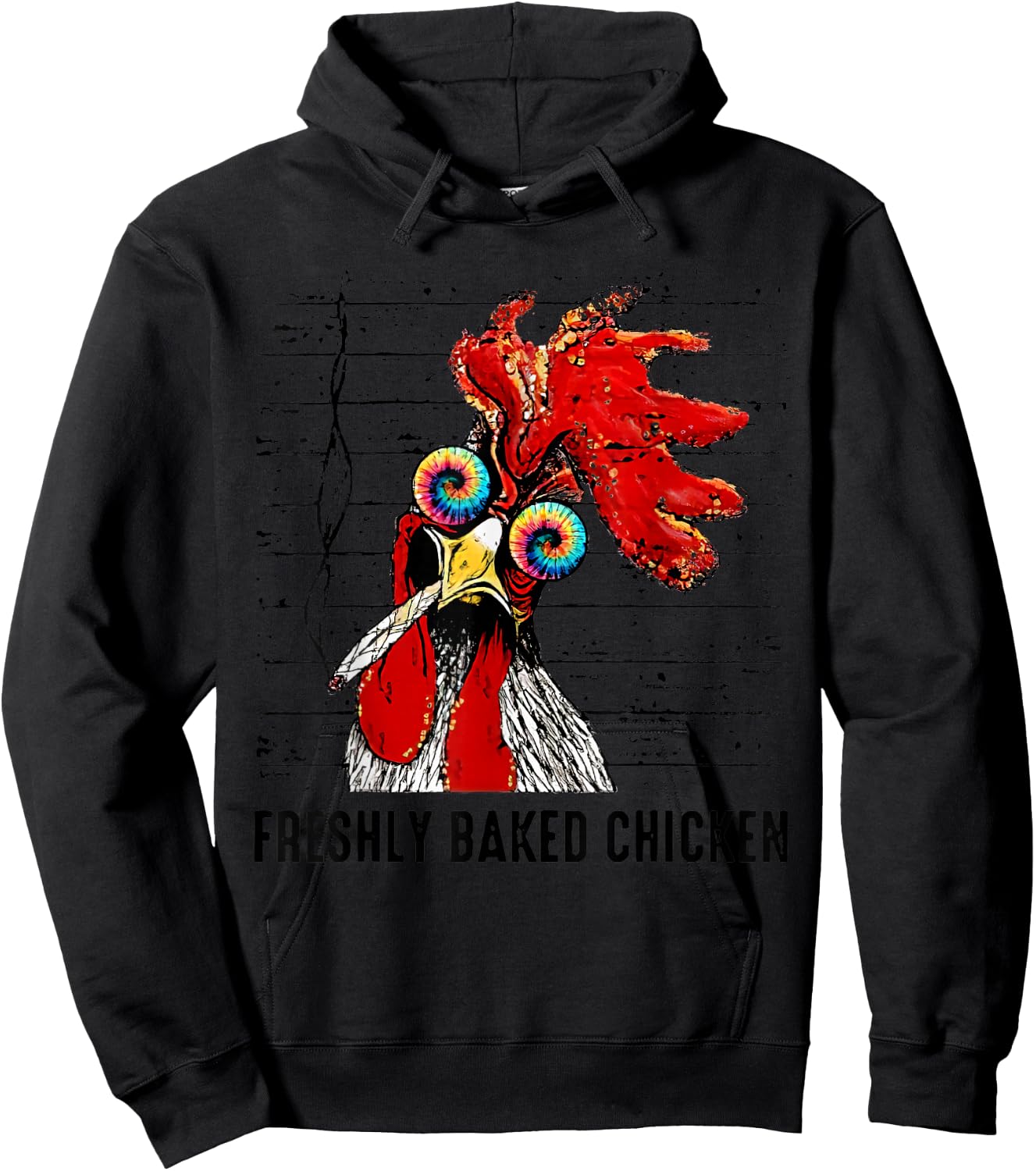 Freshly Baked Chicken Funny Smoking Chicken Hoodie - Hoodie | Black