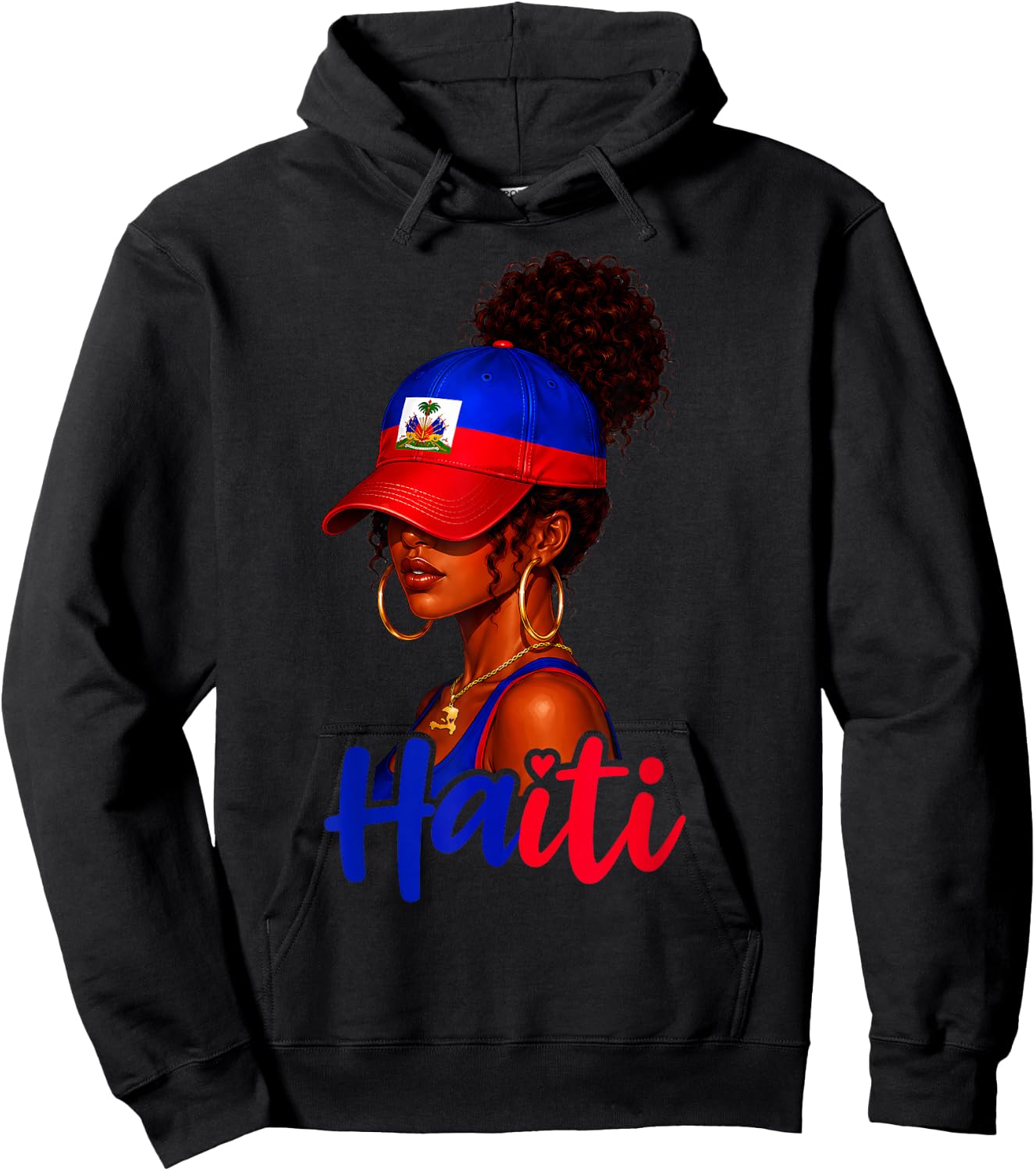 Haiti Flag Haitian Pride Men Women Kids Vintage 2026 Hoodie - Hoodie | Black
