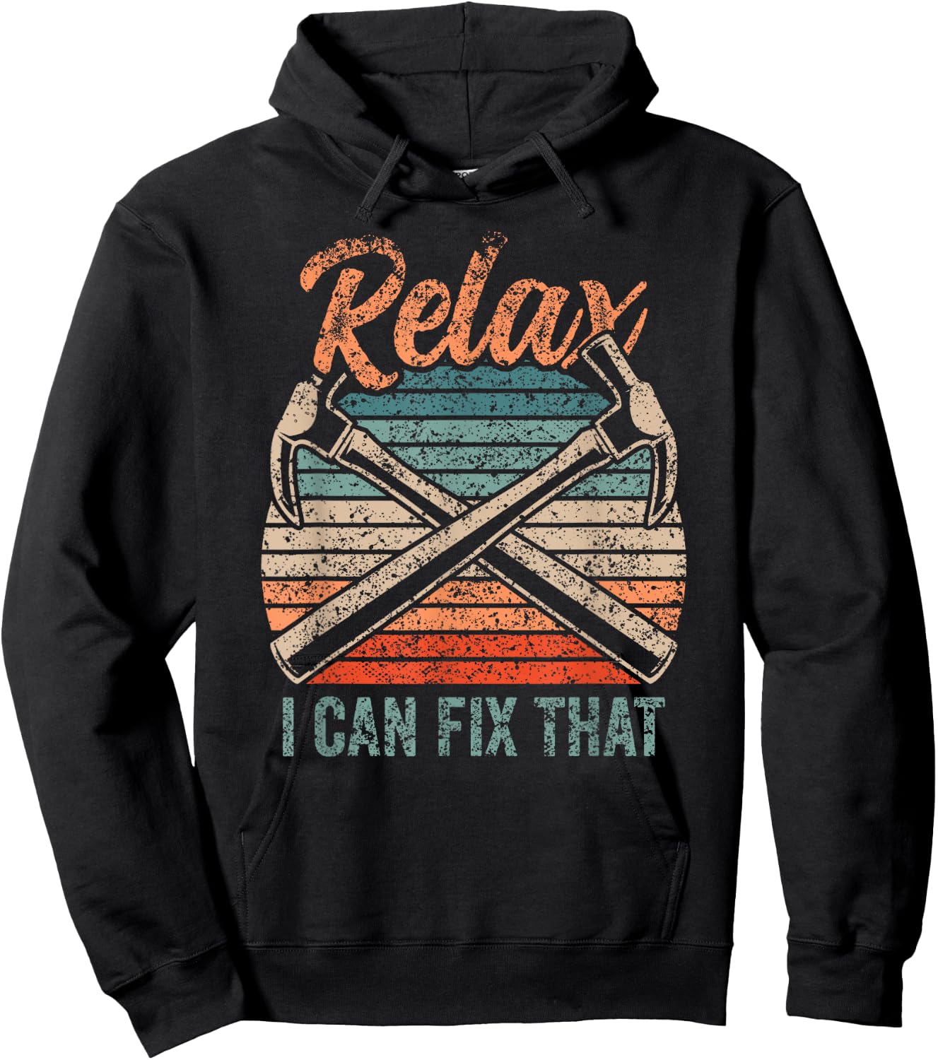 Relax I Can Fix That Repairing Handymen Handyman Diy Hoodie - Hoodie | Black