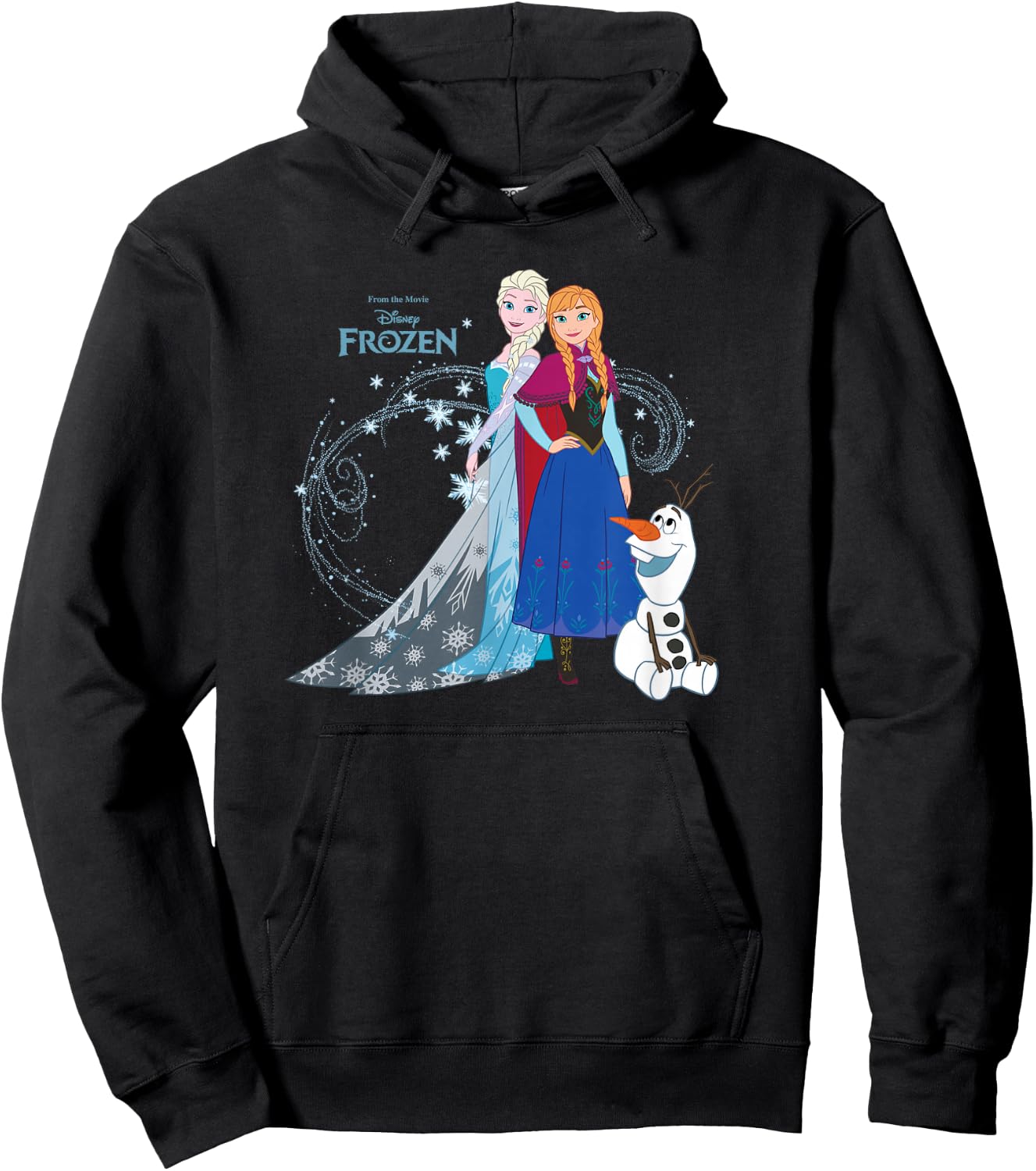 Disney Frozen Sisters , black Hoodie - Hoodie | Black