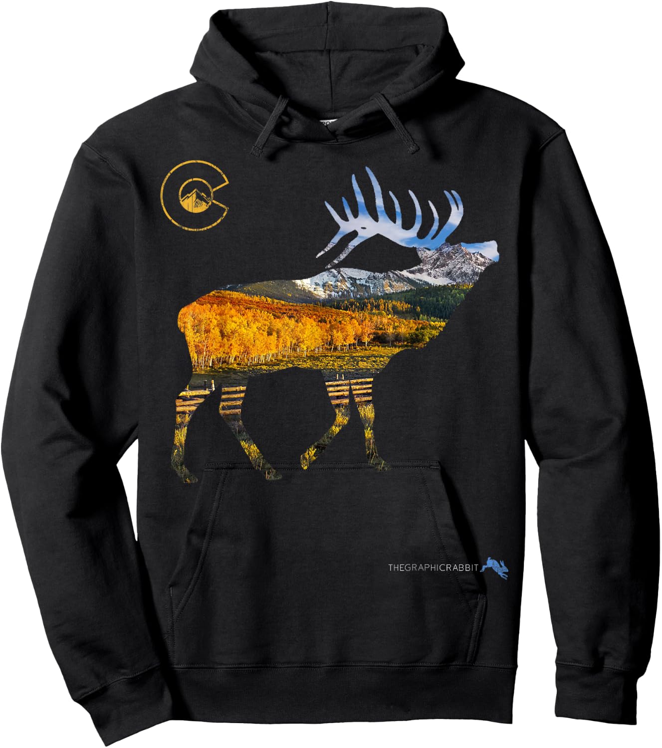 Colorado Elk Hunting Hoodie - Hoodie | Black
