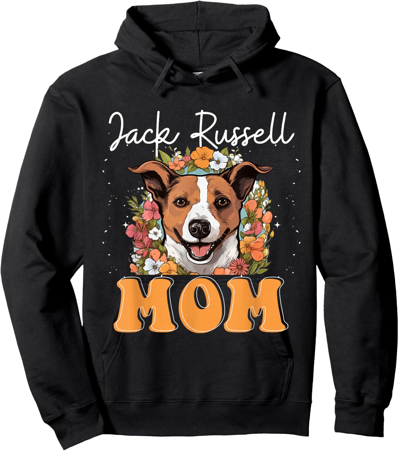 Jack Russell Terrier Dog Jack Russel Mom Hoodie - Hoodie | Black