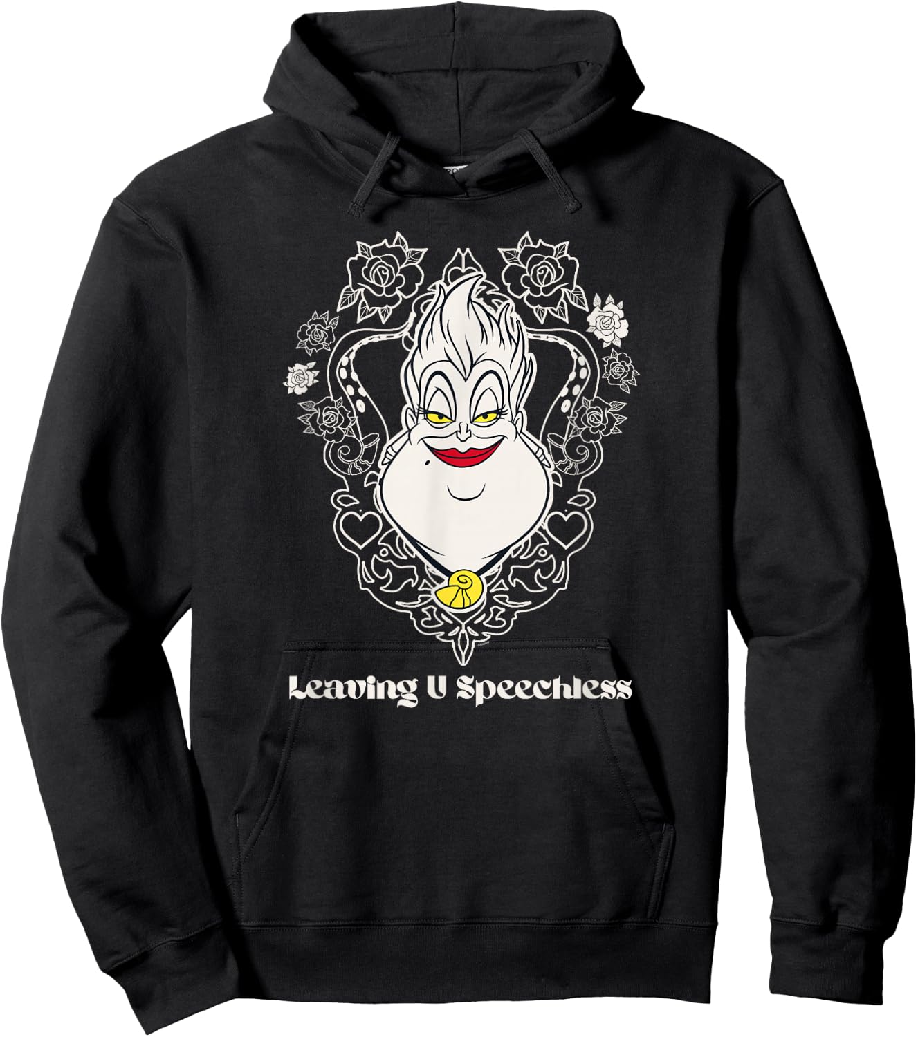 Disney Villains Ursula Little Mermaid Leaving U Speechless Hoodie - Hoodie | Black